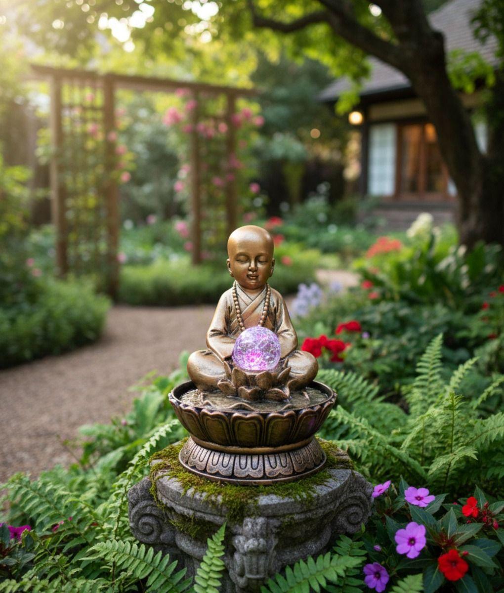 Figura Decorativa Estatua Buda Adorno Hogar Meditación Jhn-6