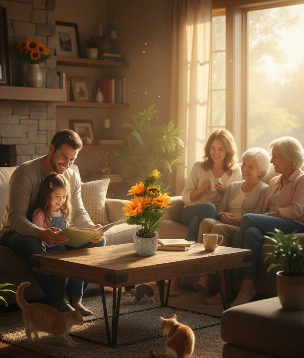 Planta Artificial Decorativa Diseño Girasol Adorno Jhn-4