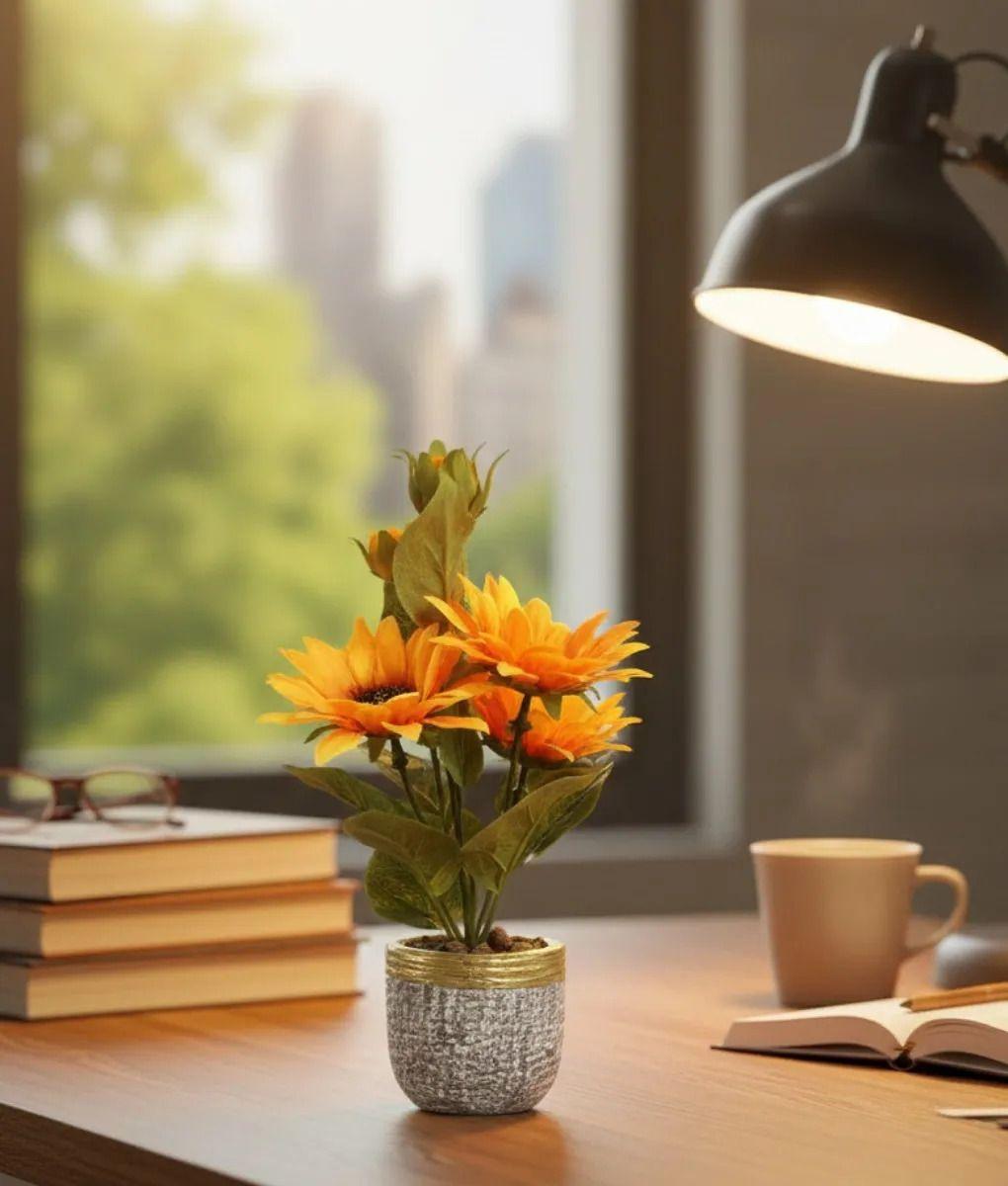 Planta Artificial Decorativa Diseño Girasol Adorno Jhn-6