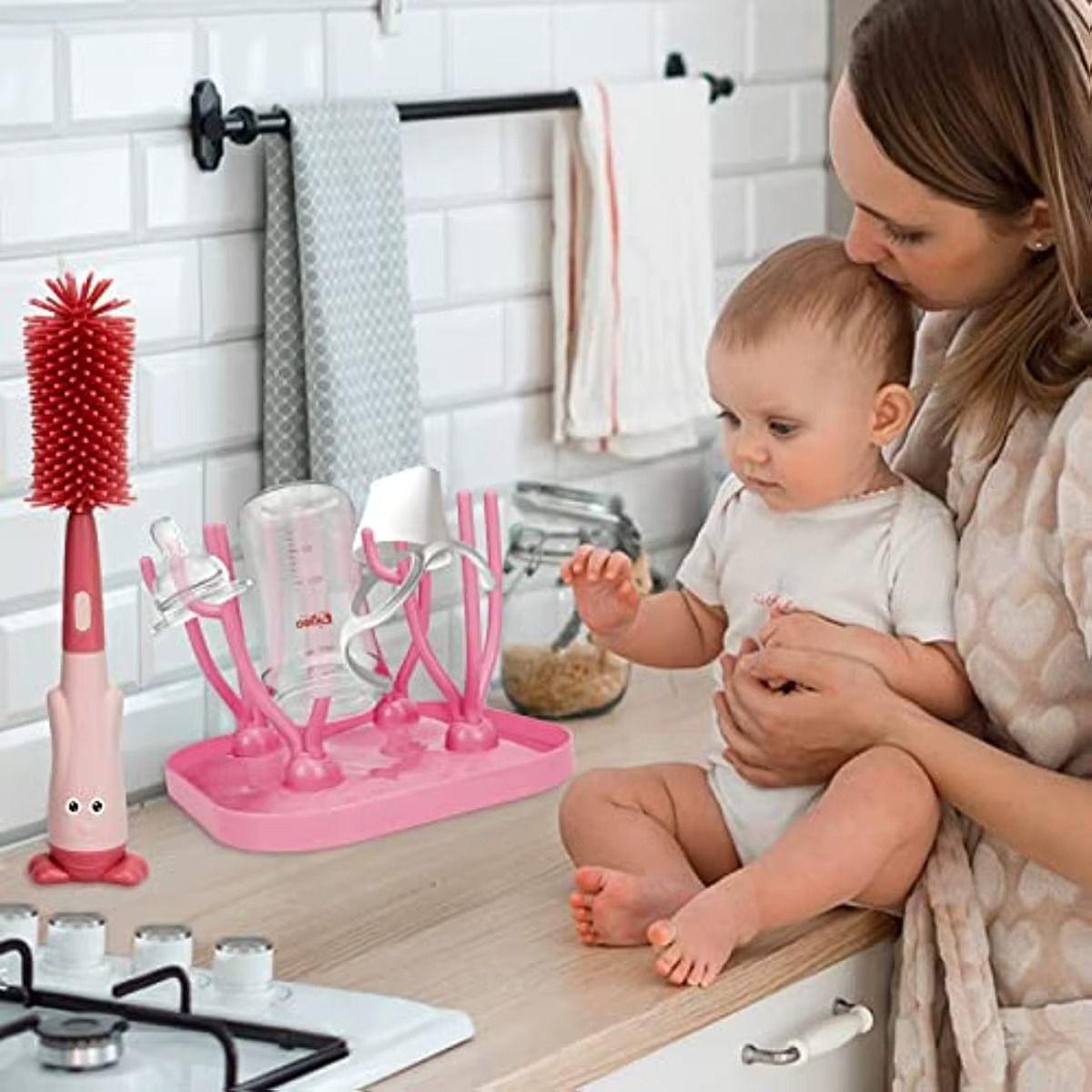 Set 3 Escurridor Secador Mamadera  Biberon Arbol Bebes Lau-3