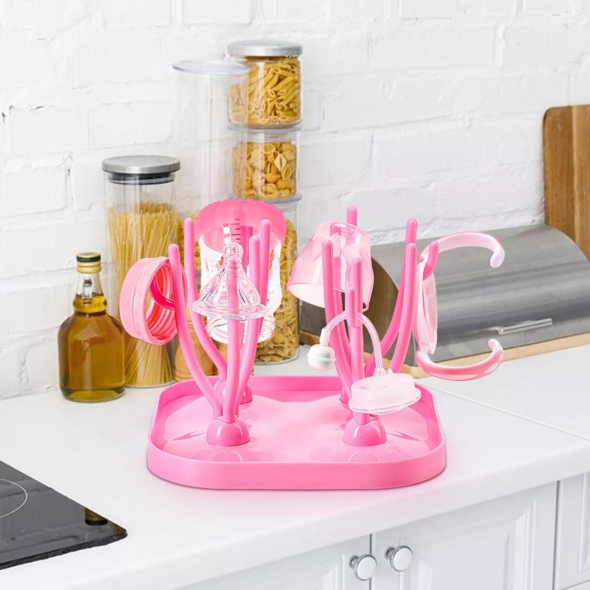 Set 3 Escurridor Secador Mamadera  Biberon Arbol Bebes Lau-7