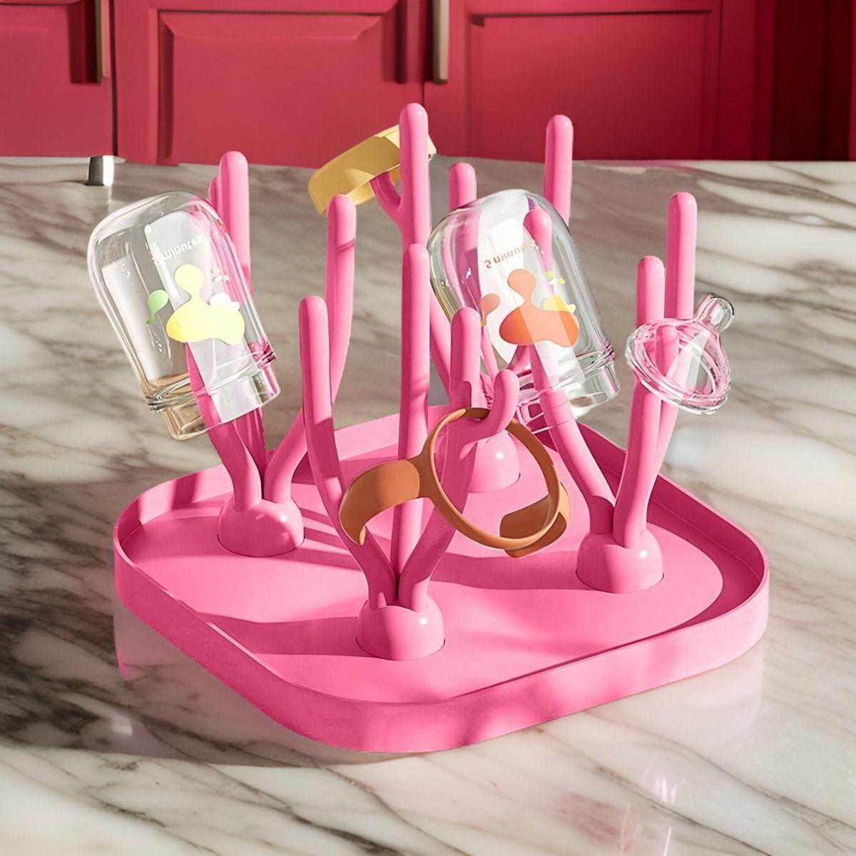 Set 3 Escurridor Secador Mamadera  Biberon Arbol Bebes Lau-9