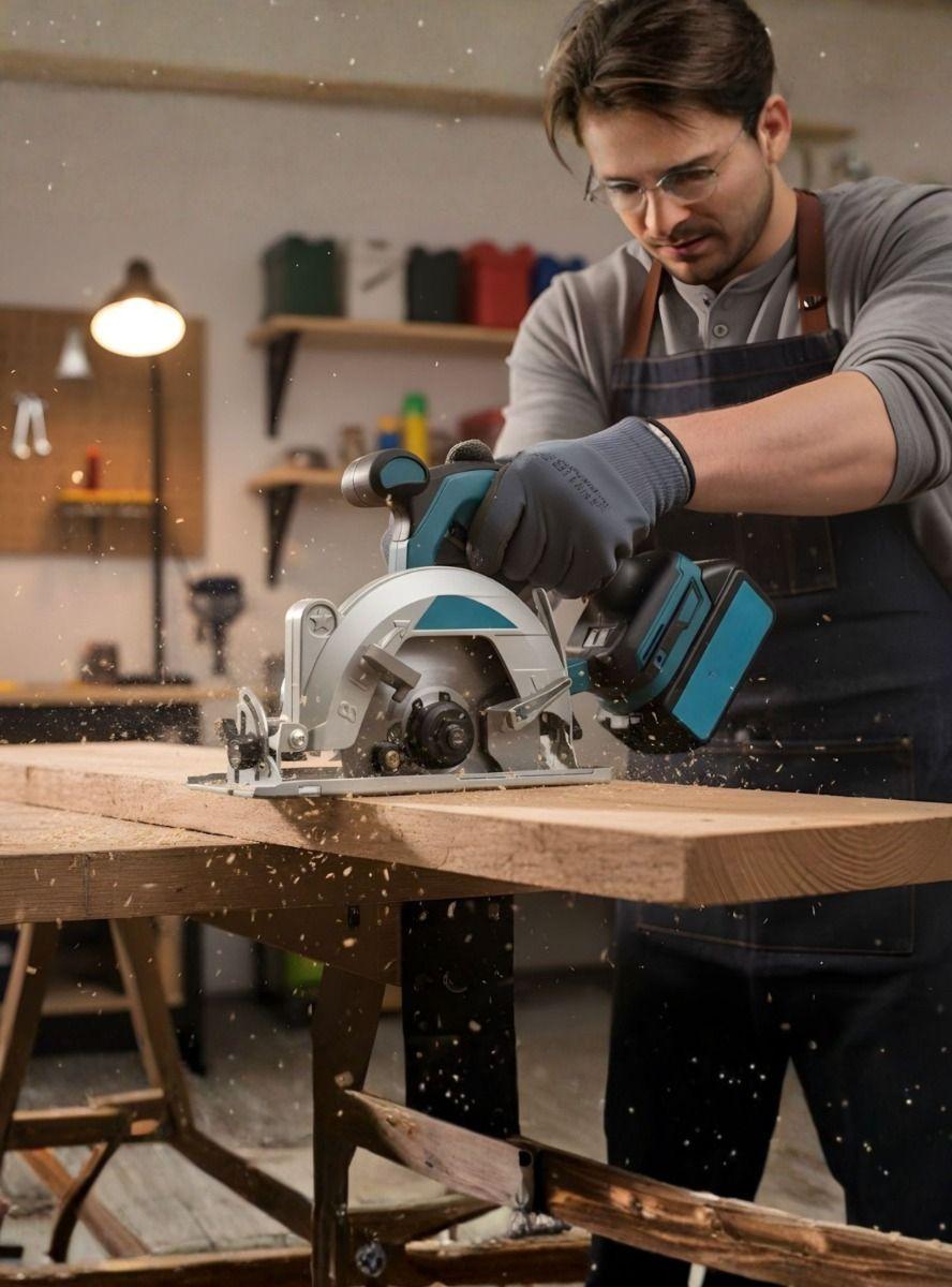 Sierra Circular Inalámbrica Diseño Ergonómico Compacto Jhn-2