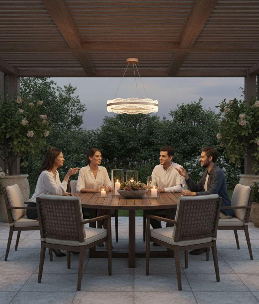 Lámpara Colgante Decorativa Diseño Contemporáneo Techo Jhn-4