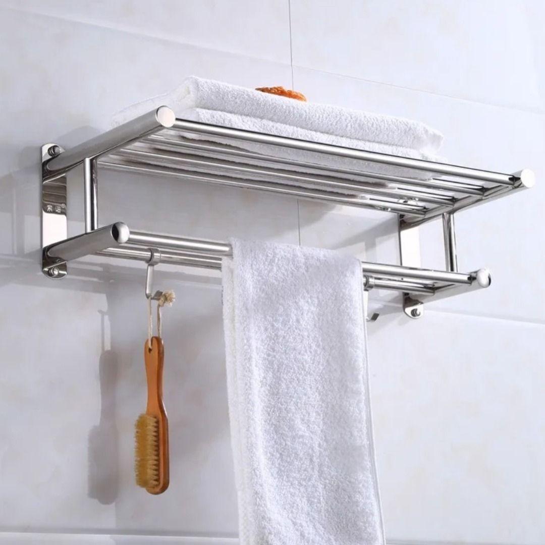 Estante Organizador Baño Multiuso Acero Inoxidable Hogar-4