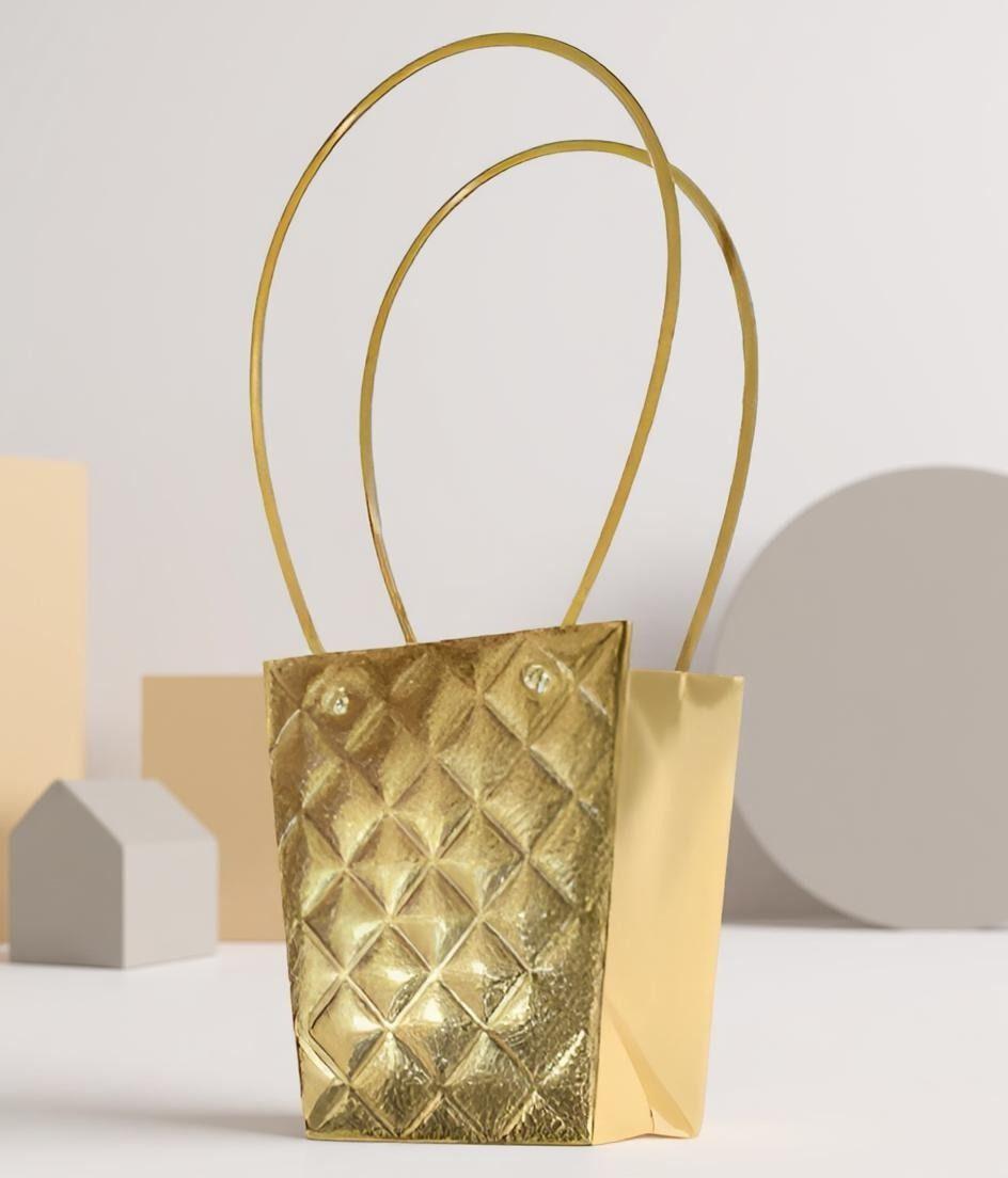 Bolsa Flores Regalo Trapezoidal Asa Creativa 10 Pieza Jhn-5