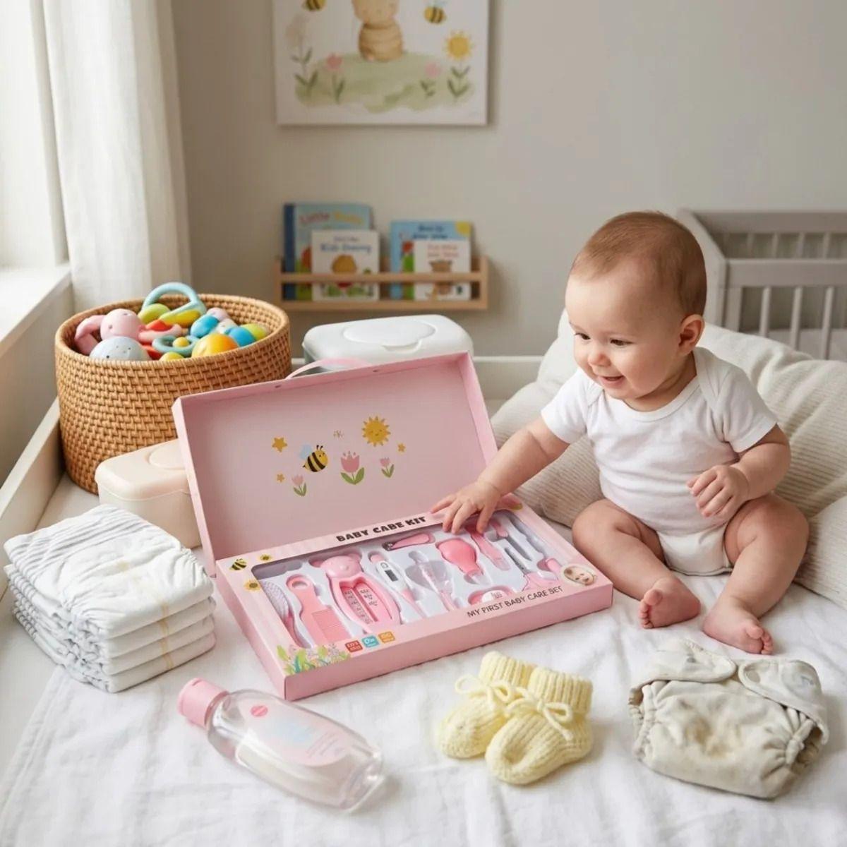 Kit Higiene Bebes Cortauñas Termómetro Aspirador Nasal ALJ-3