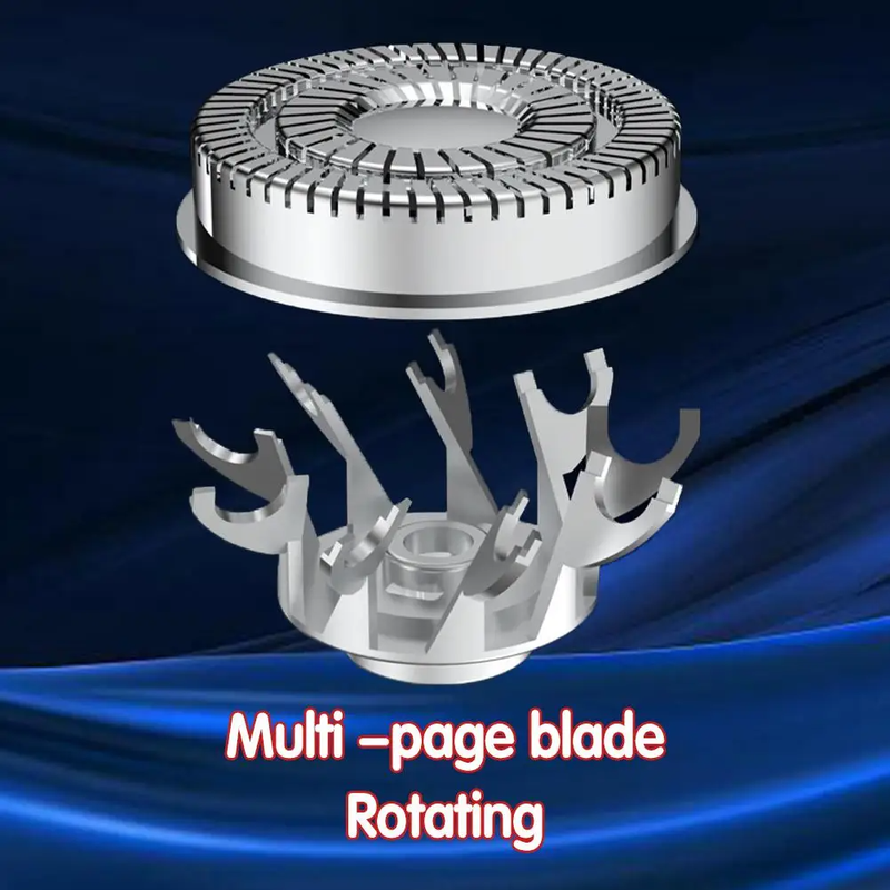 Mini Afeitadora Portatil Barba Aprueba Agua Rotativa Rondon-3