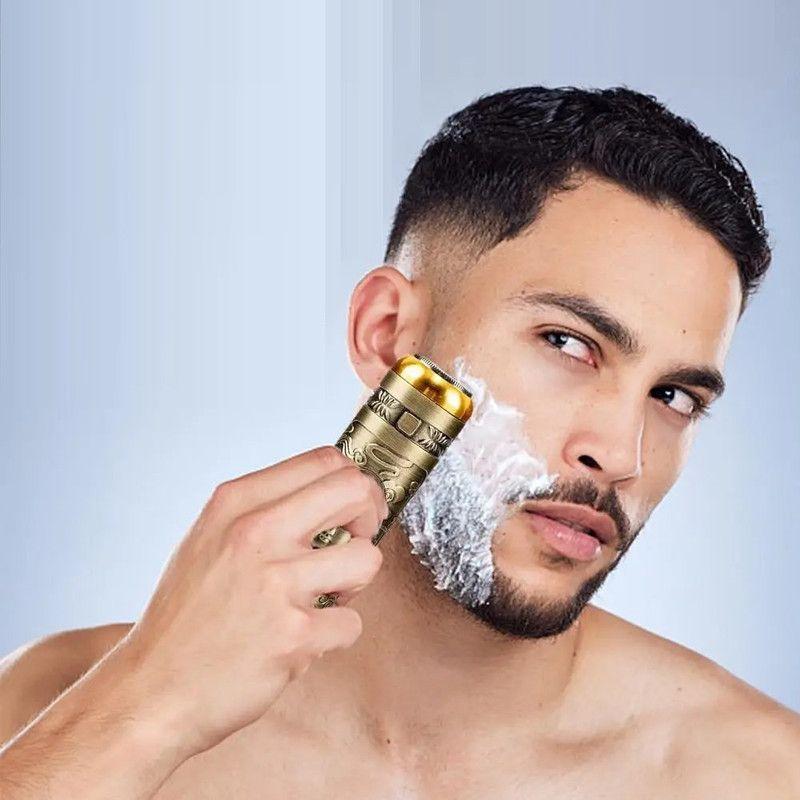 Mini Afeitadora Portatil Barba Aprueba Agua Rotativa Rondon-4