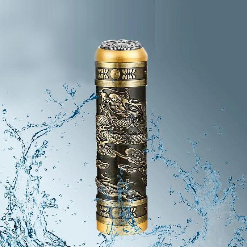 Mini Afeitadora Portatil Barba Aprueba Agua Rotativa Rondon-5
