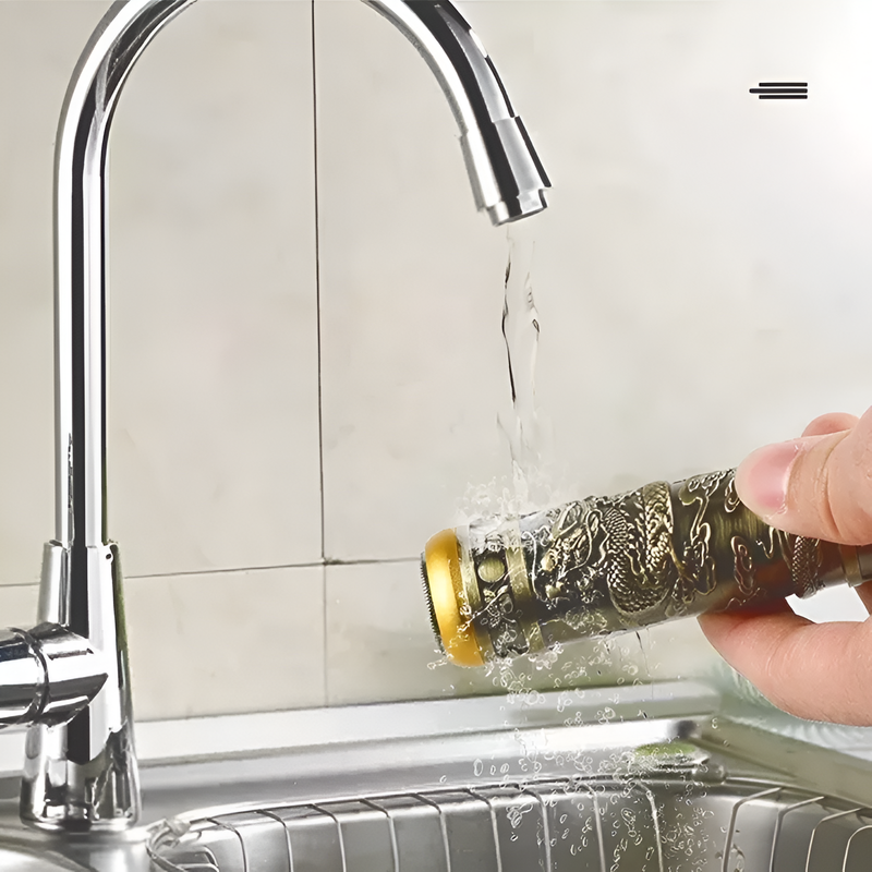 Mini Afeitadora Portatil Barba Aprueba Agua Rotativa Rondon-7
