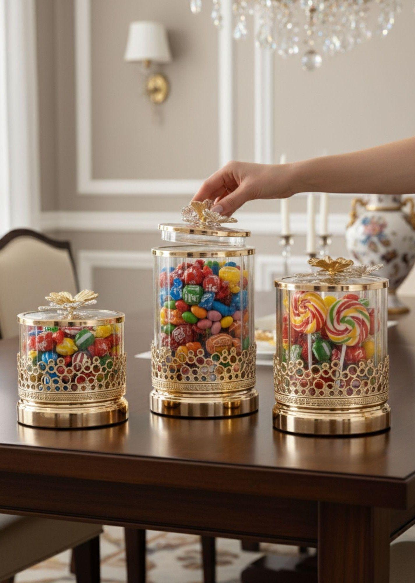 Set Frasco Decorativo Moderno Recipiente Adorno Hogar Jhn-3