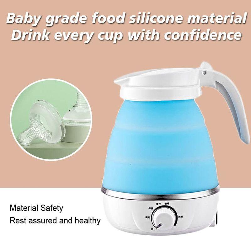 Hervidor Jarra Plegable De Silicona 600ml Tetera Cocina Lau-2