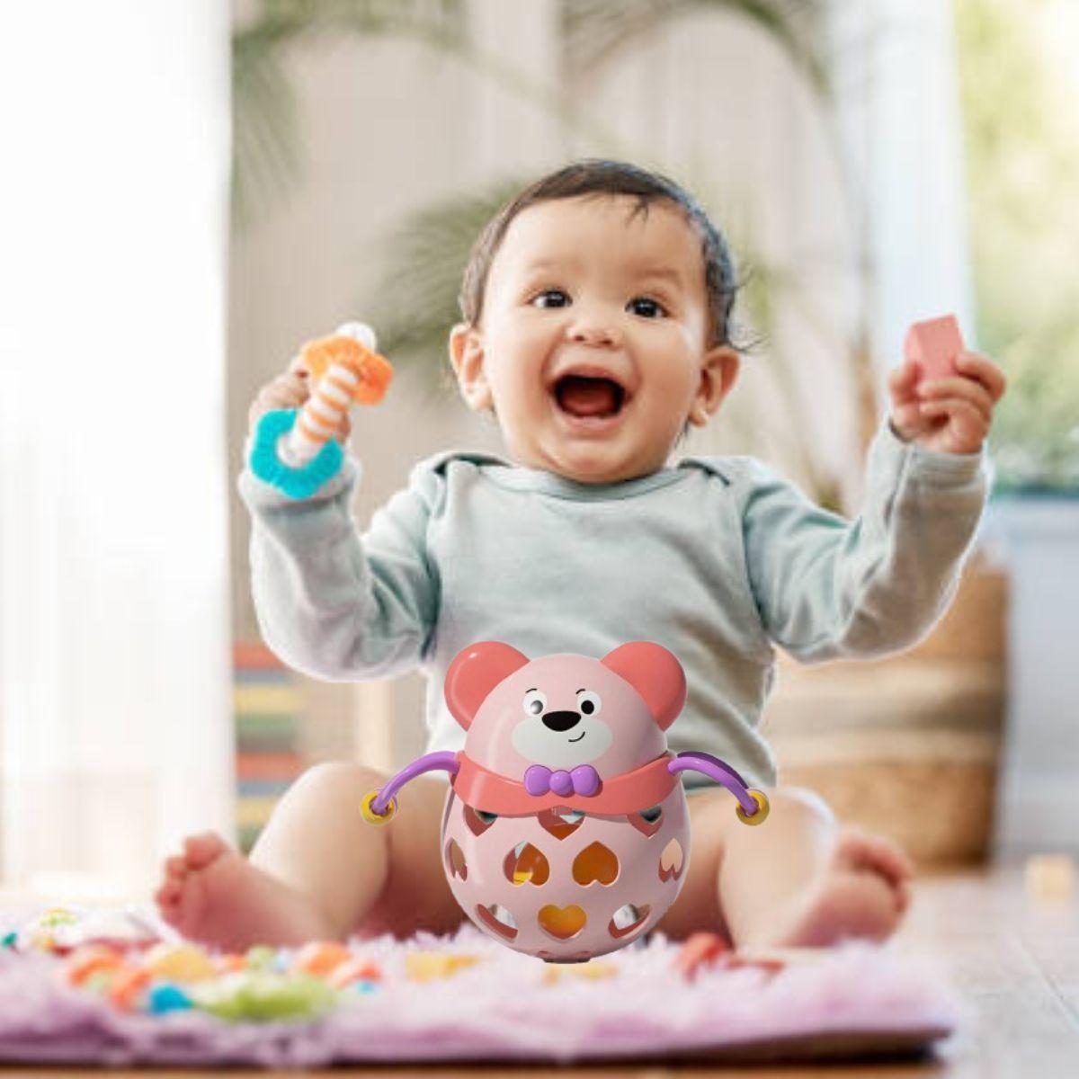 SET 3 SONAJERO JUGUETE SENSORIAL OSITO ESTIMULA BEBE LAU-2