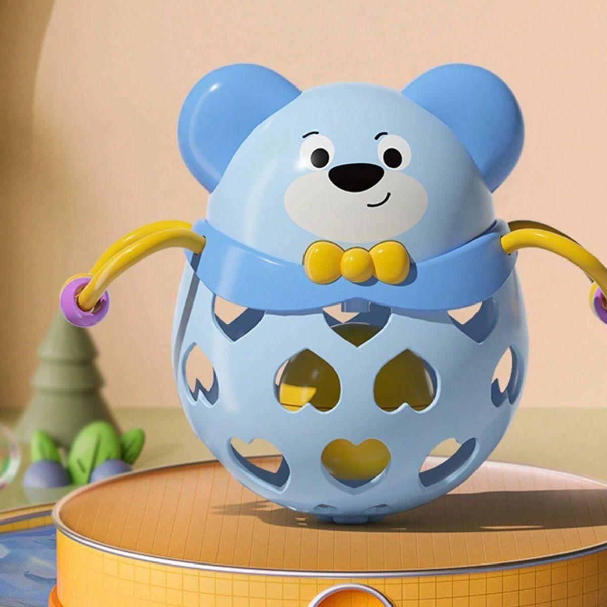 SET 3 SONAJERO JUGUETE SENSORIAL OSITO ESTIMULA BEBE LAU-9