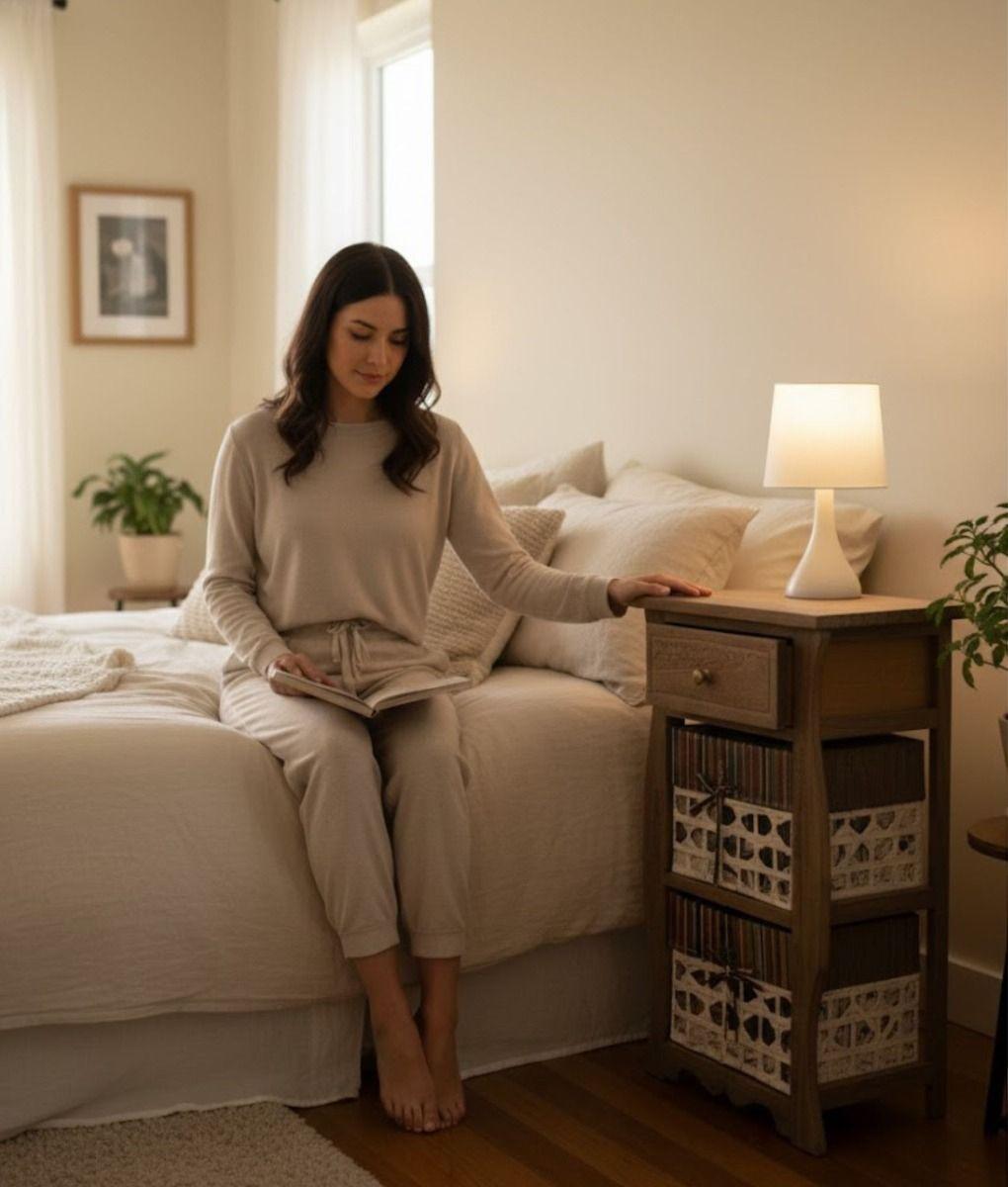 Cómoda Mueble Organizador Estilo Rústico Moderno Jhn-3