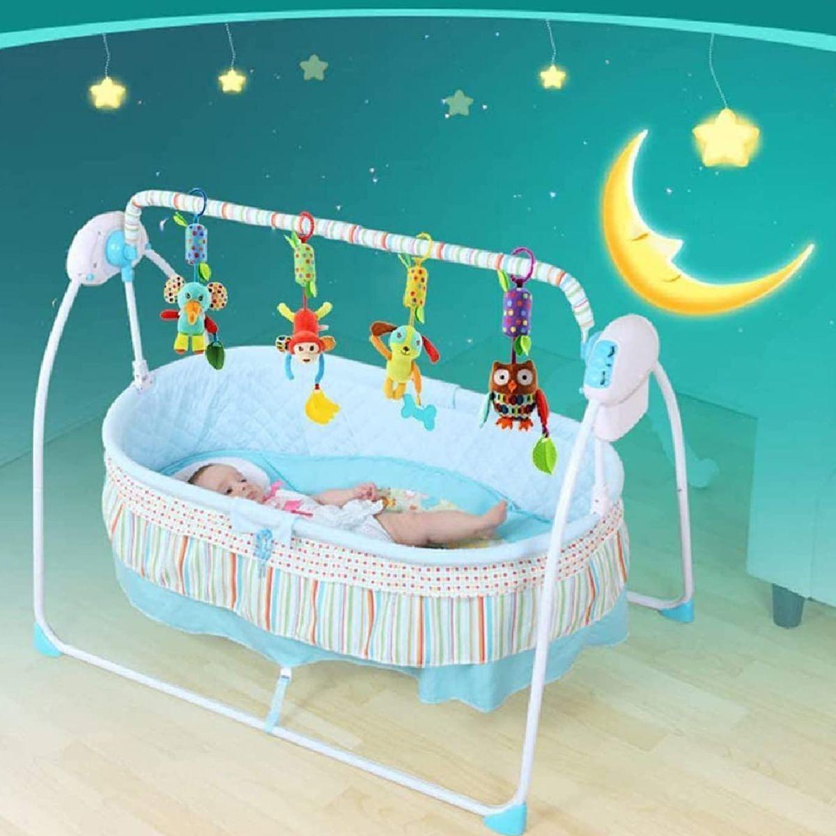 SET 2 SONAJEROS JUGUETE PELUCHE COLGANTE SENSORIAL BEBE LAU-9