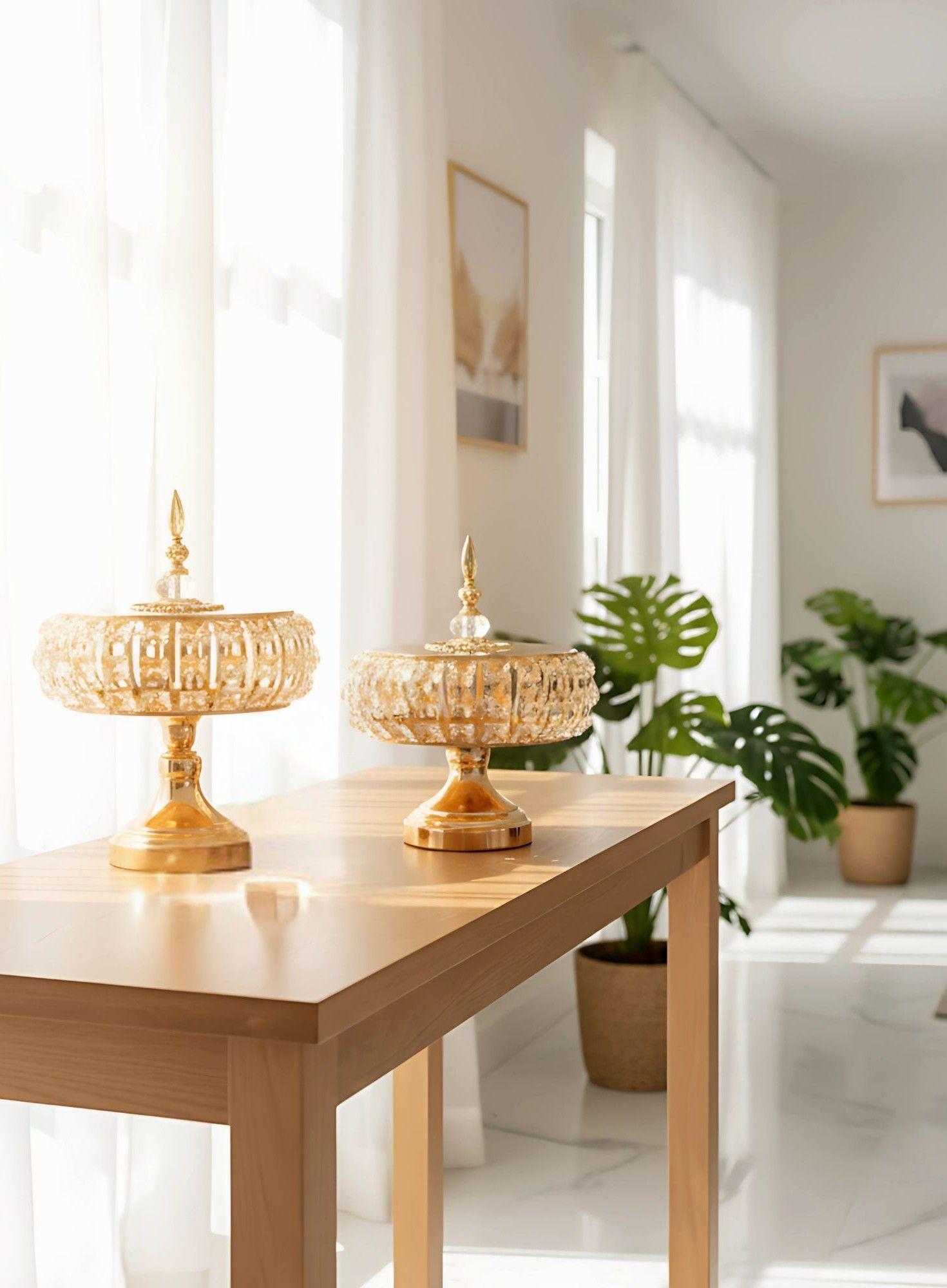 Set 2 Frascos Almacenamiento Decorativo Multifuncional Jhn-5