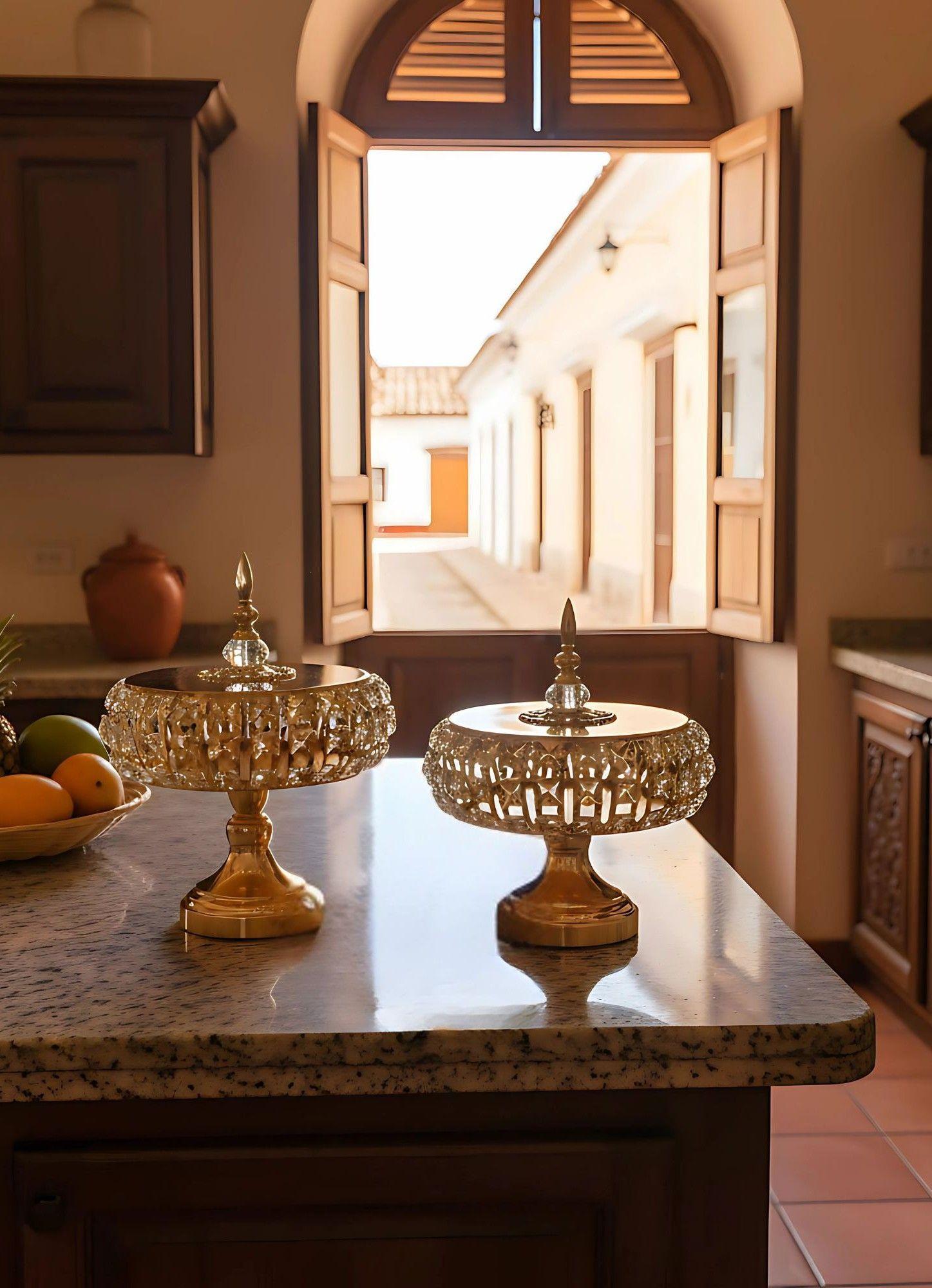 Set 2 Frascos Almacenamiento Decorativo Multifuncional Jhn-7