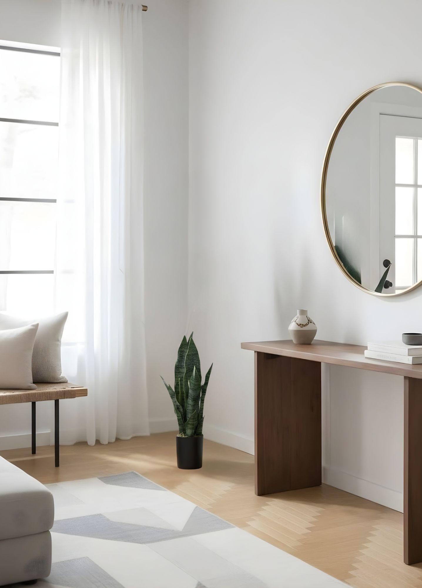 Planta Artificial Decorativa Interior Adorno Minimalista Jhn-4