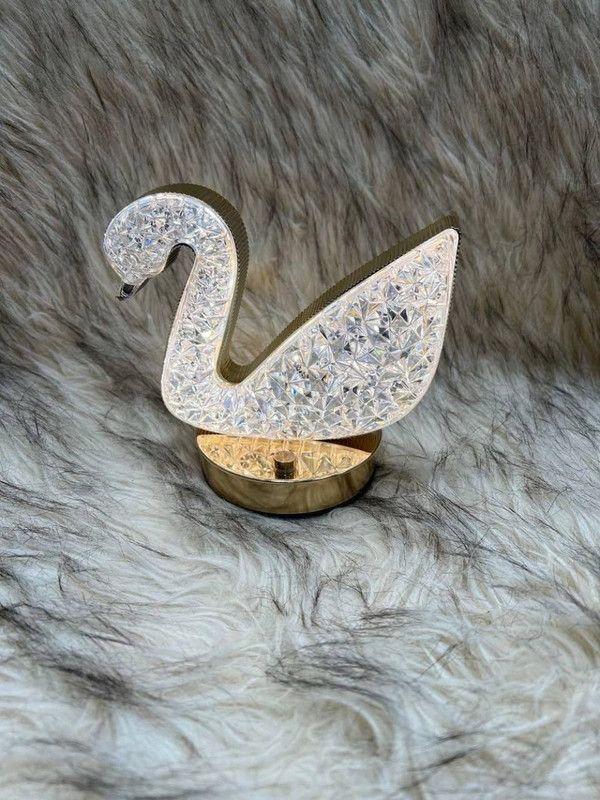 Lampara Iluminacion Cristal Flamingo USB Moderna Lau-2