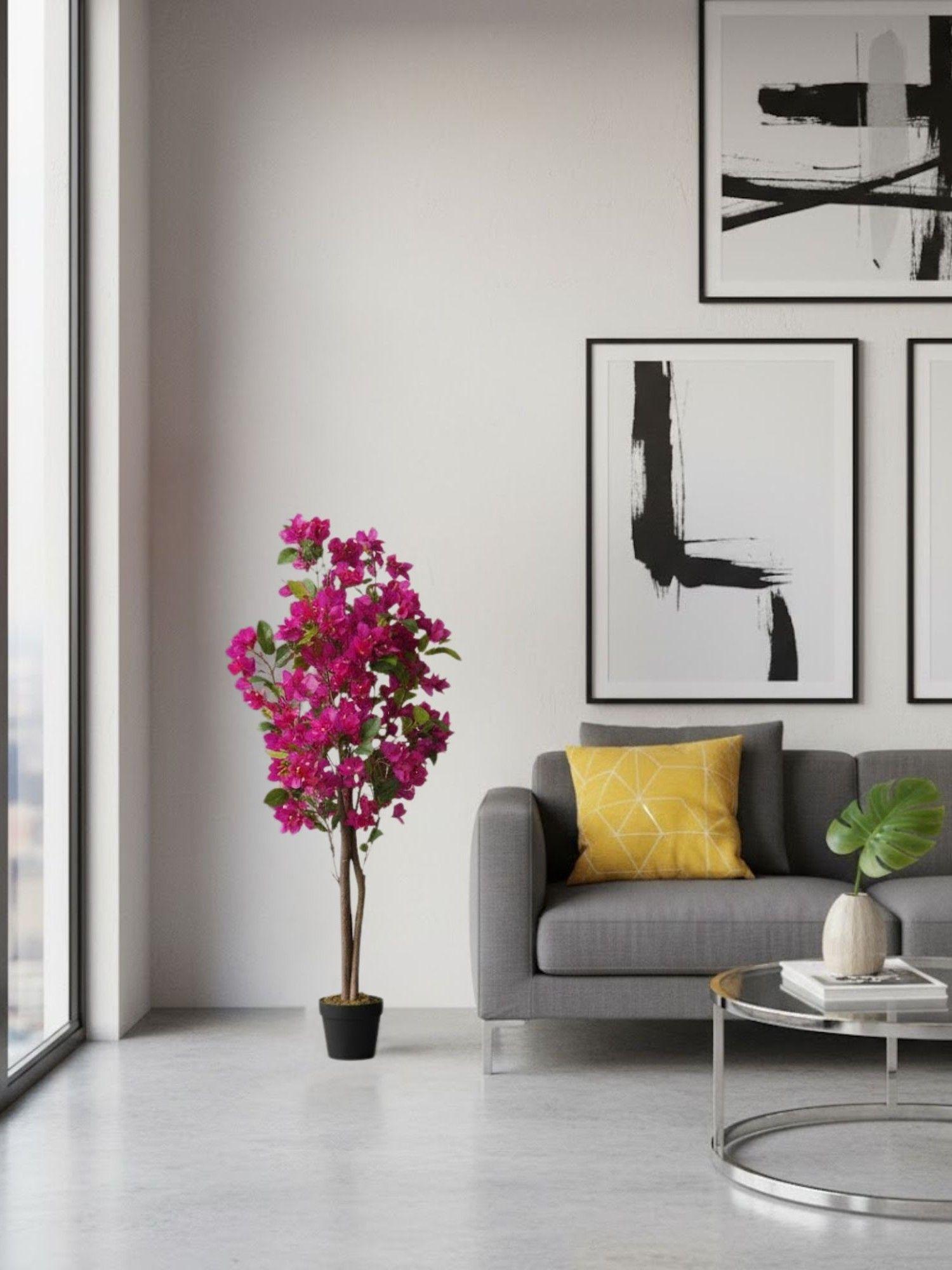 Planta Artificial Arbusto Ornamental Flores Rosas Adorno Jhn-6