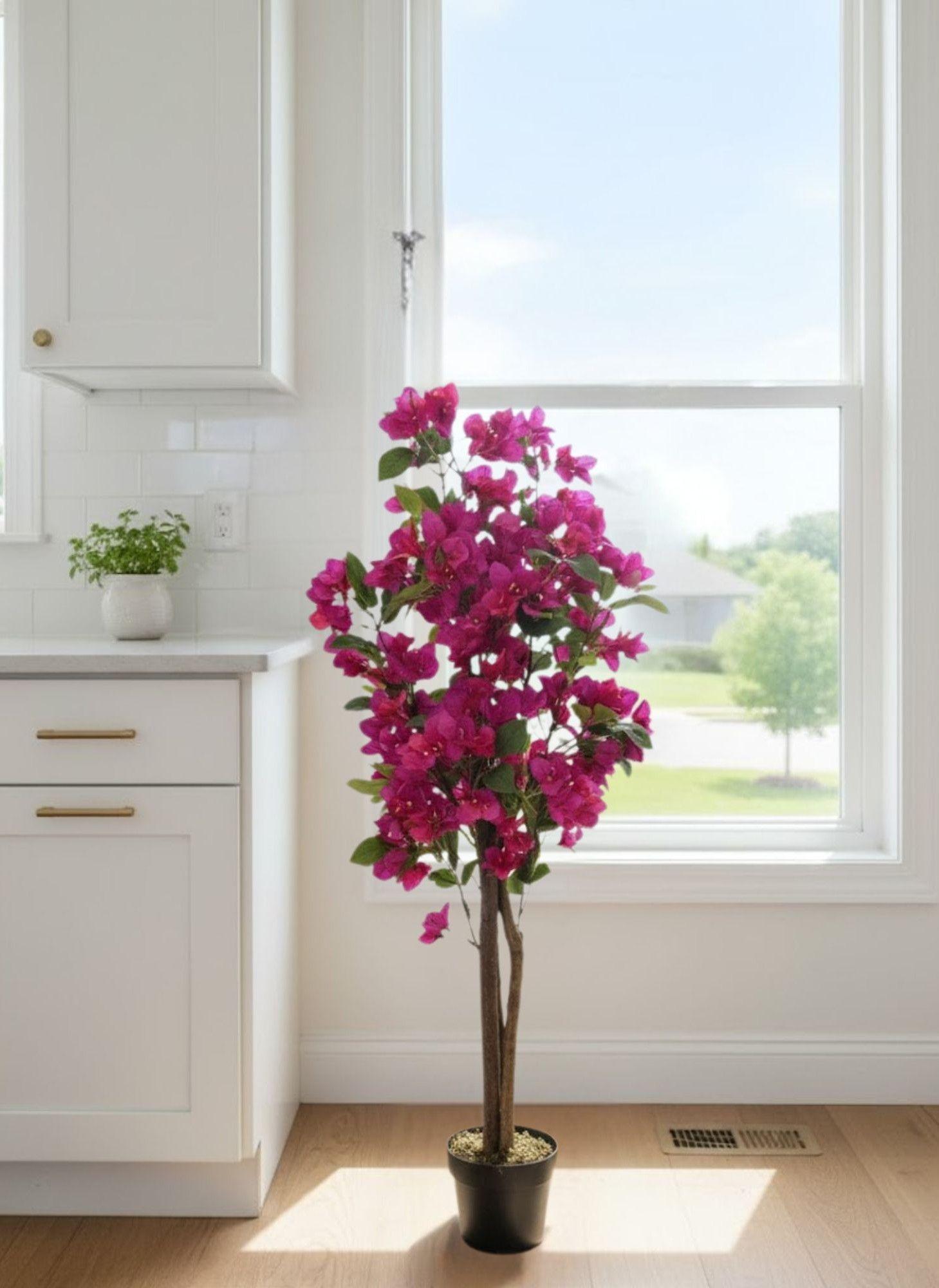 Planta Artificial Arbusto Ornamental Flores Rosas Adorno Jhn-7