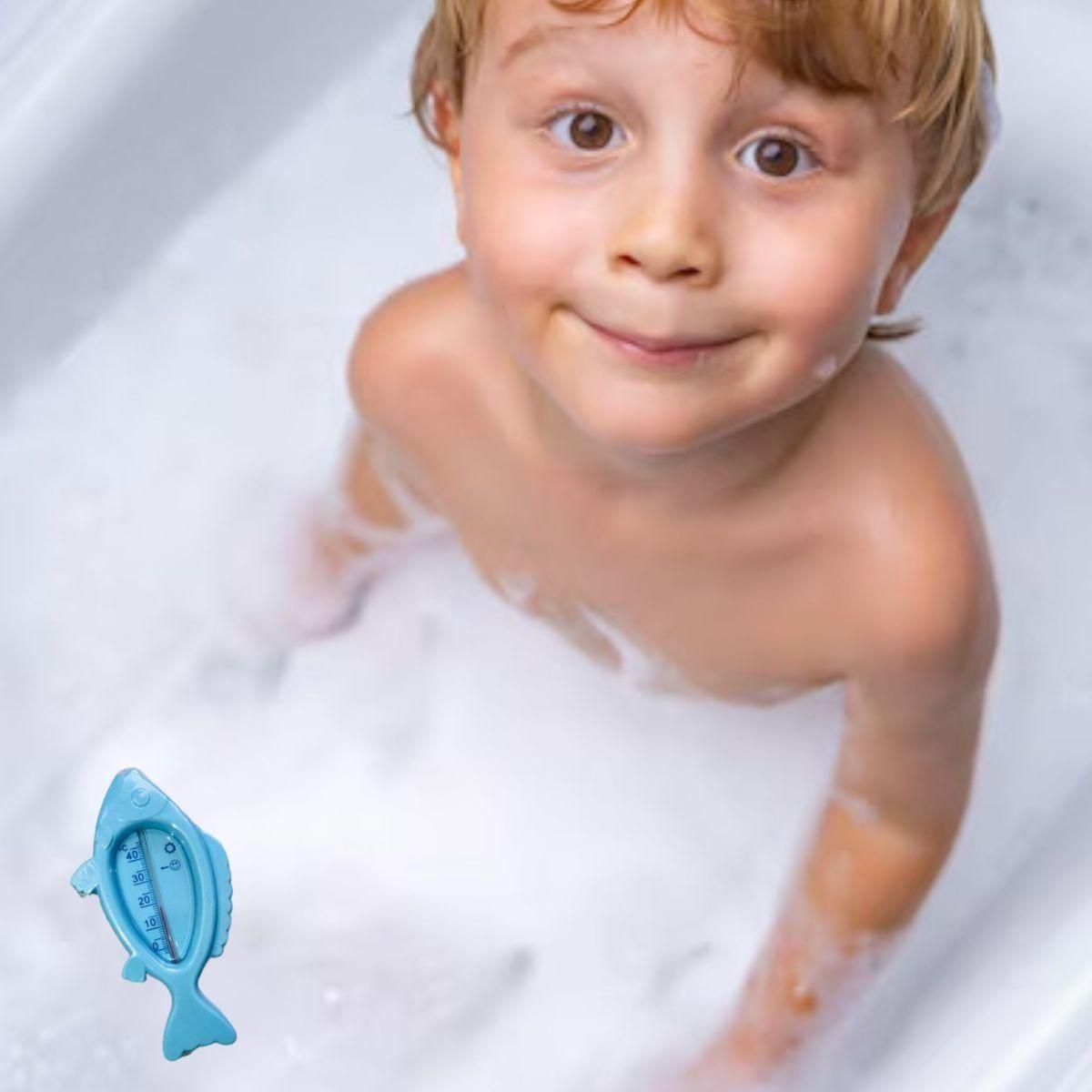 SET 7 TERMOMETRO DE BAÑO AGUA FORMA PEZ TEMPERATURA BEBE LAU-2