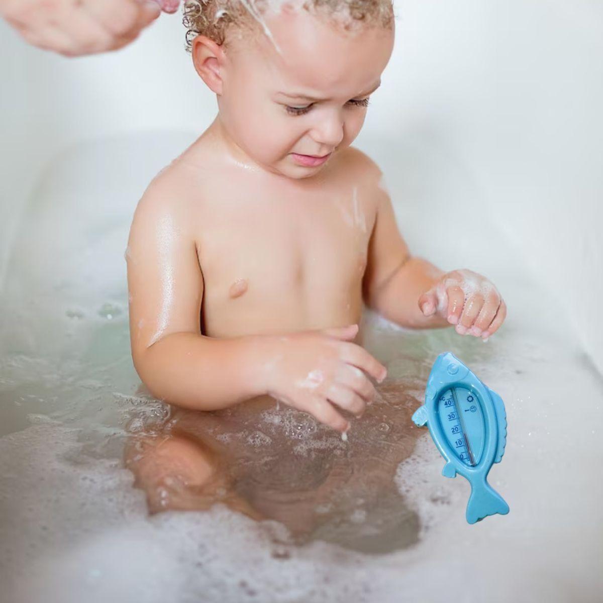 SET 7 TERMOMETRO DE BAÑO AGUA FORMA PEZ TEMPERATURA BEBE LAU-3