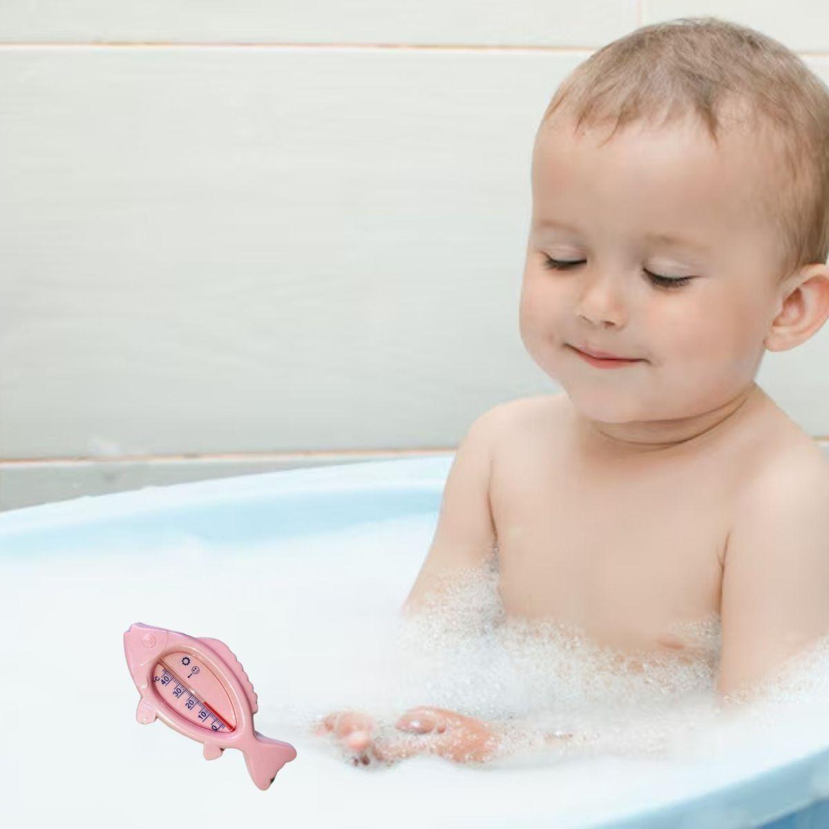 SET 7 TERMOMETRO DE BAÑO AGUA FORMA PEZ TEMPERATURA BEBE LAU-6