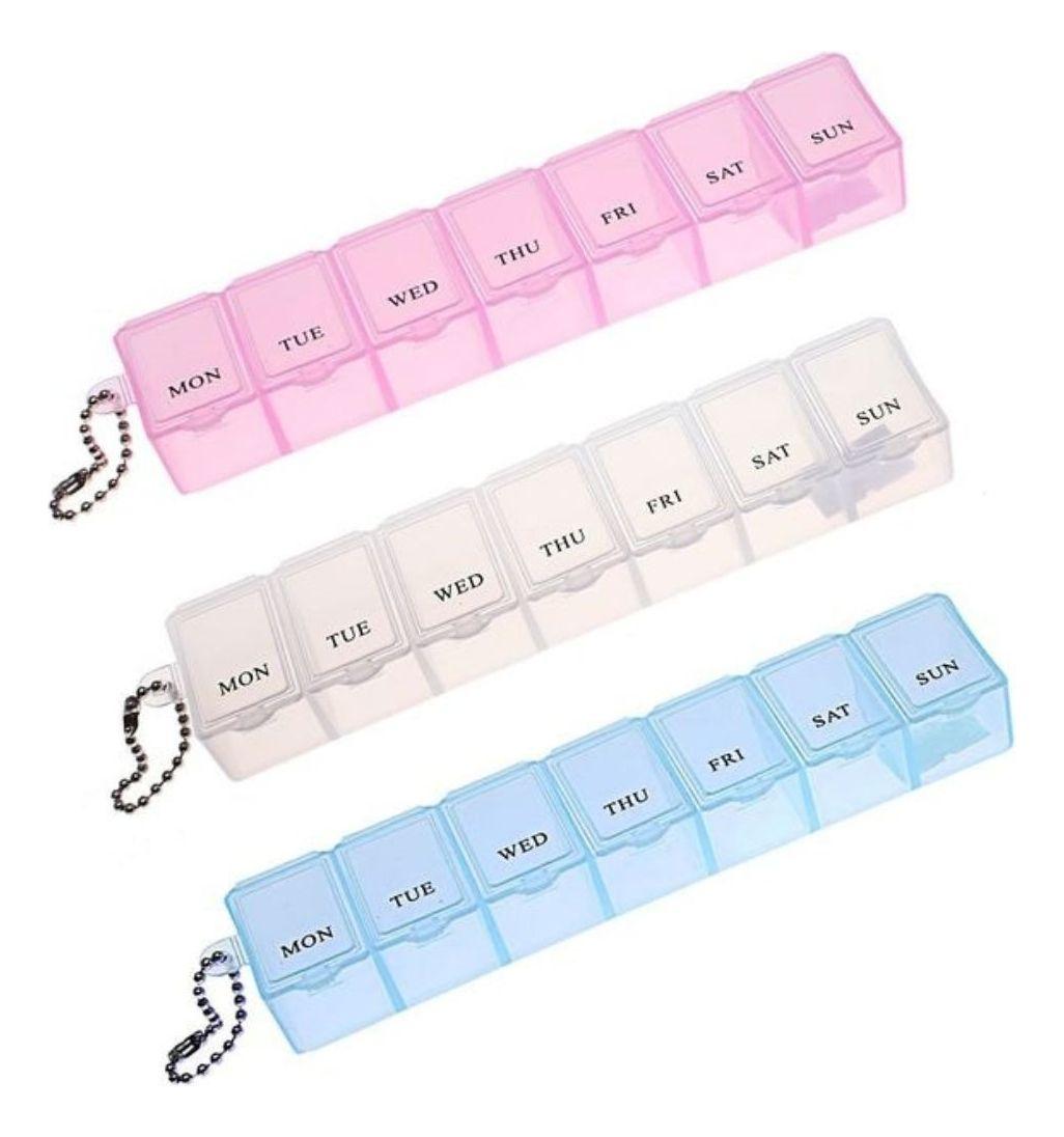 SET 10 PASTILLEROS SEMANAL PARA MEDICAMENTOS VITAMINAS LAU-5