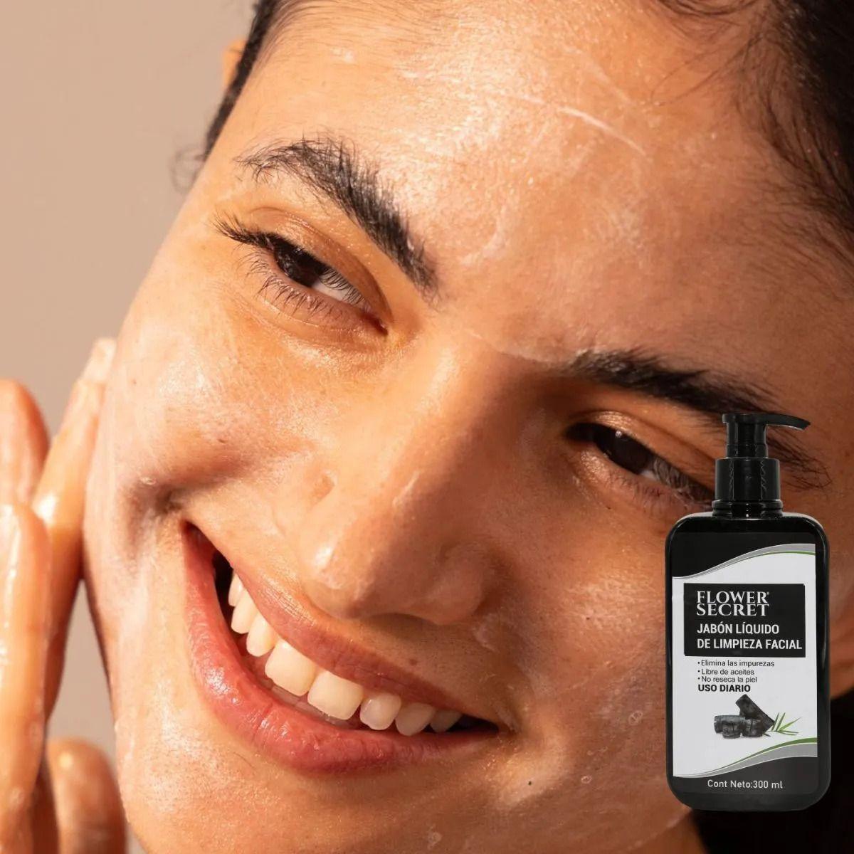 JABON LIQUIDO DE LIMPIEZA FACIAL CON CARBON ACTIVADO LAU-5