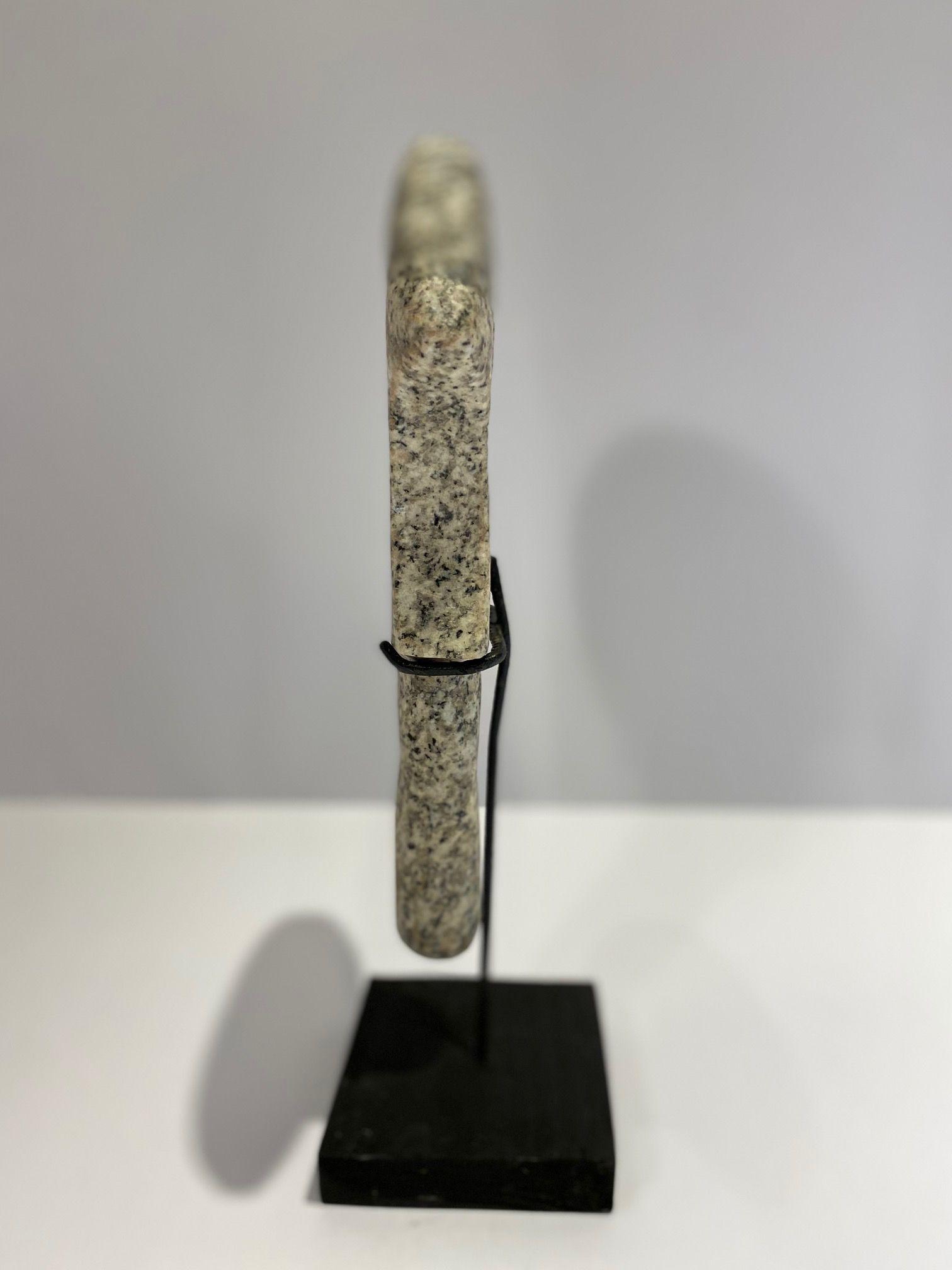 Escultura Clava Mapuche Gris-1