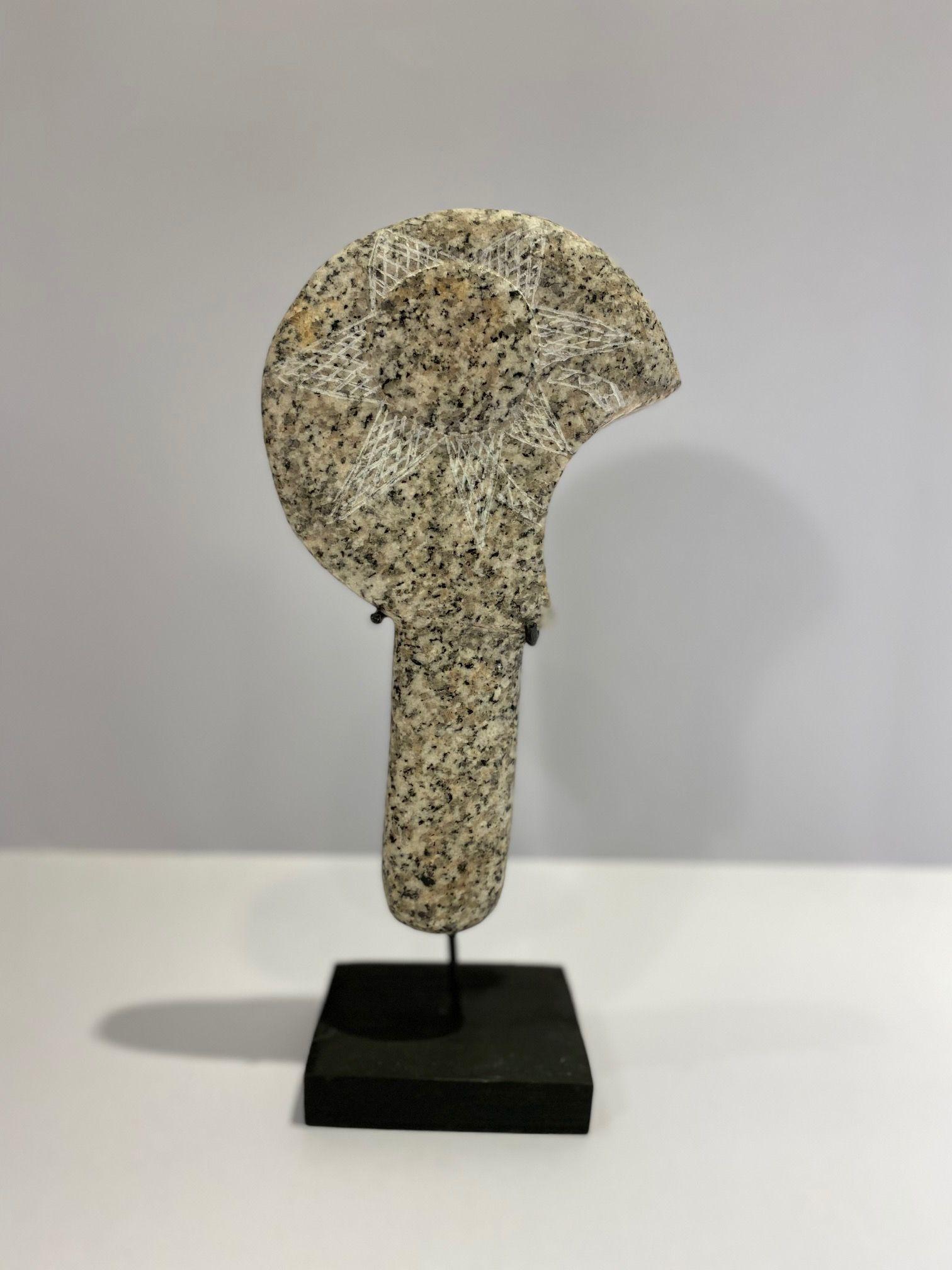 Escultura Clava Mapuche Gris-0