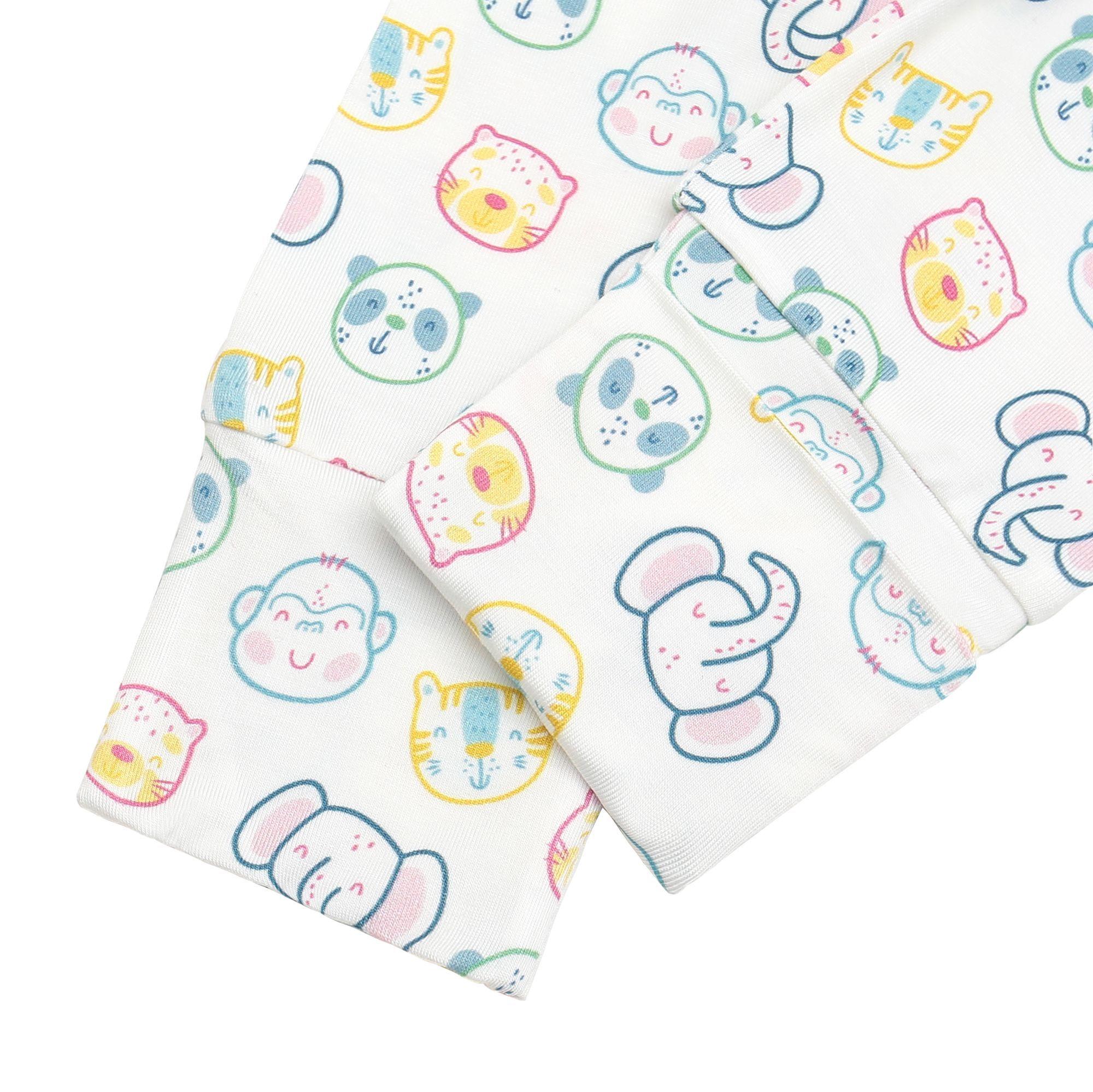 Pijama Estampado Enterito con cierre Bambú Premium diseño Safari Dulce-2