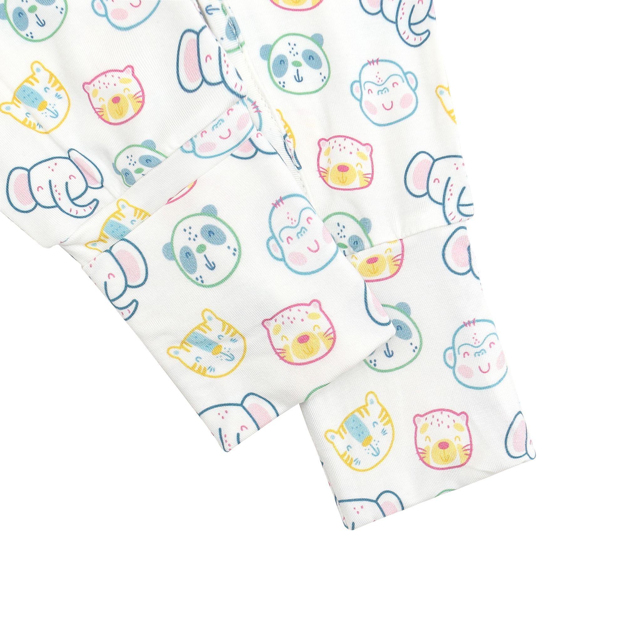 Pijama Estampado Enterito con cierre Bambú Premium diseño Safari Dulce-3