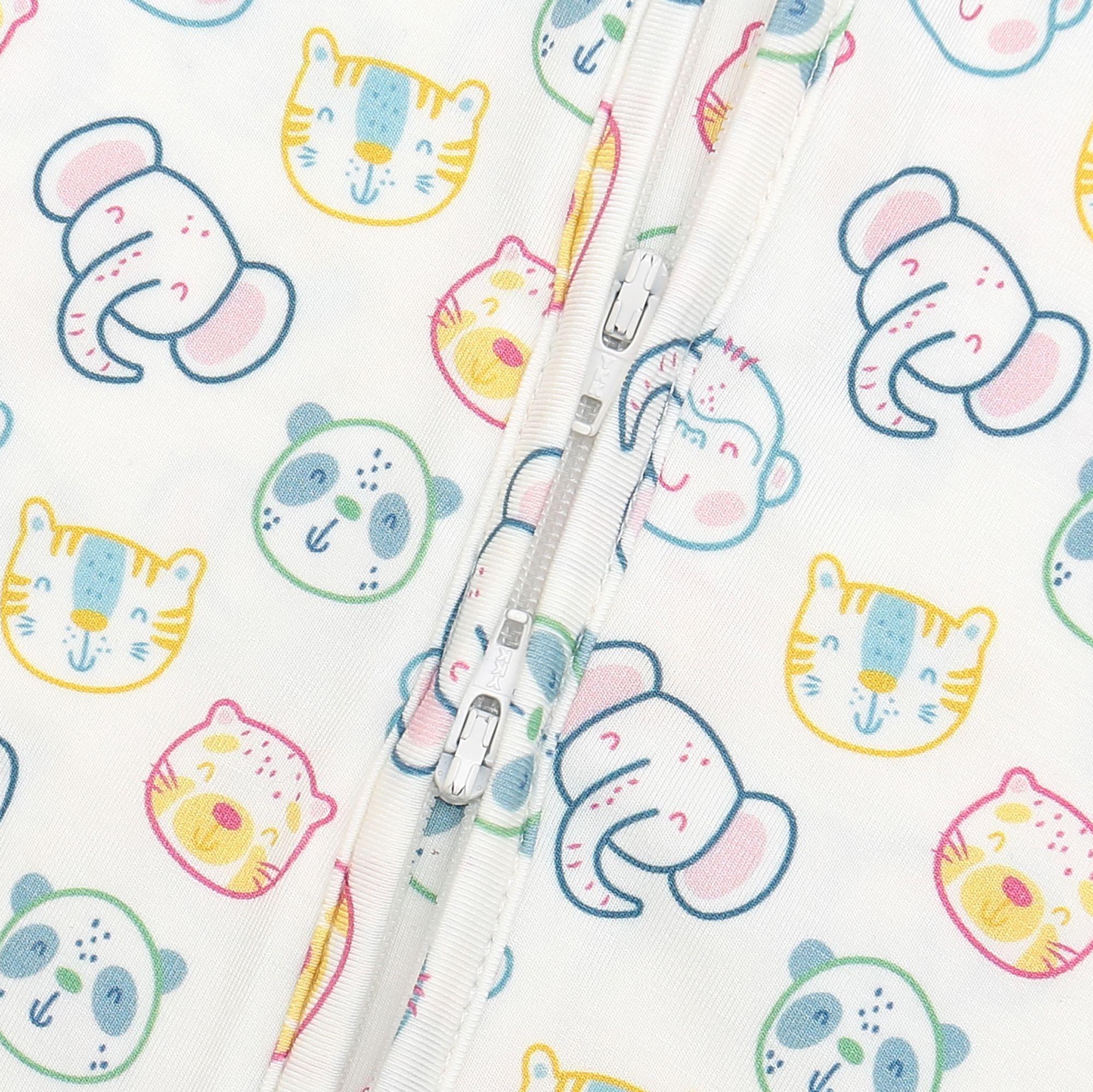 Pijama Estampado Enterito con cierre Bambú Premium diseño Safari Dulce-4