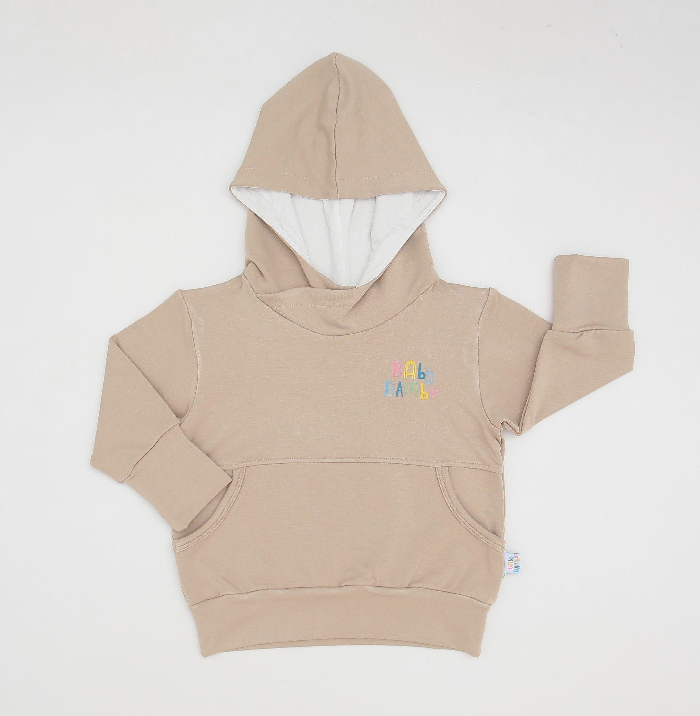 Polerón Niño Hoodie Premium Beige -0