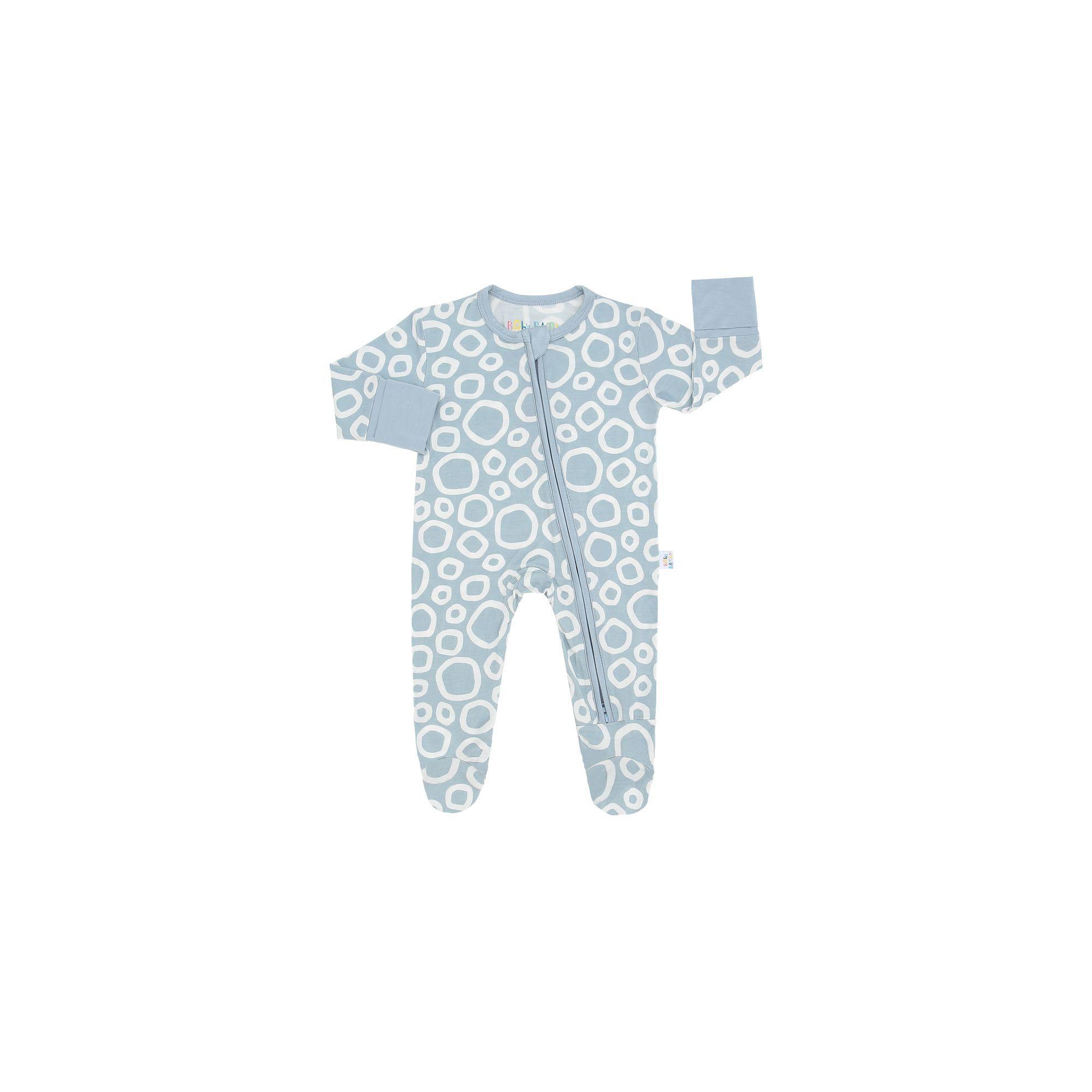 Pijama Estampado Enterito con cierre Bambú Premium diseño burbuja-0