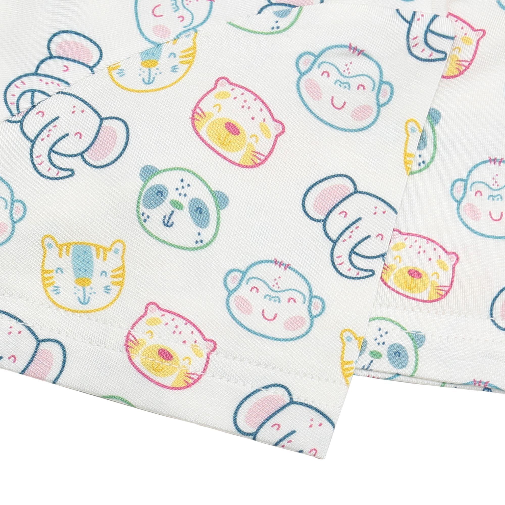 Pijama Corto Unisex Estampado Blanco Safari -4