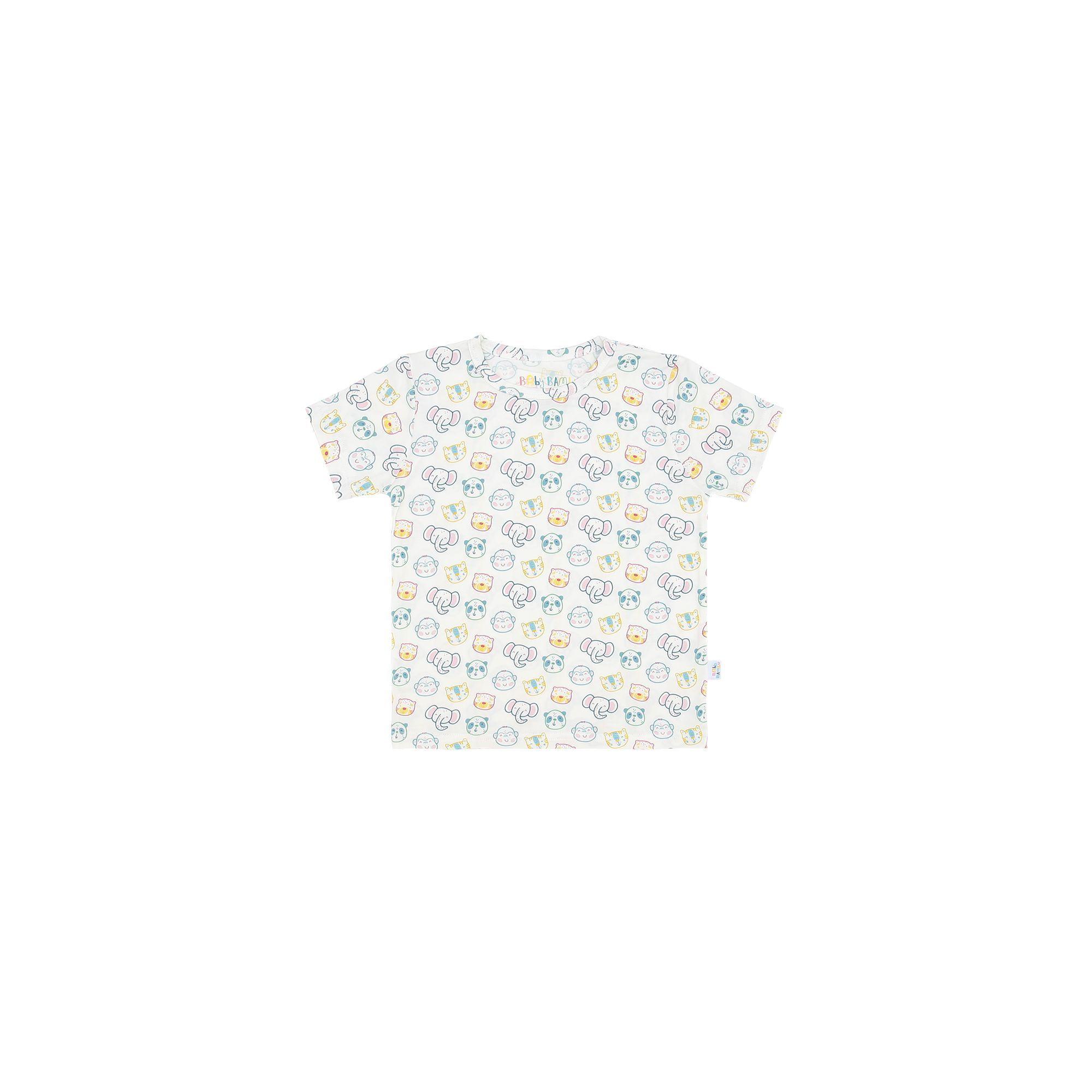 Polera Manga Corta Unisex Blanca Safari-0