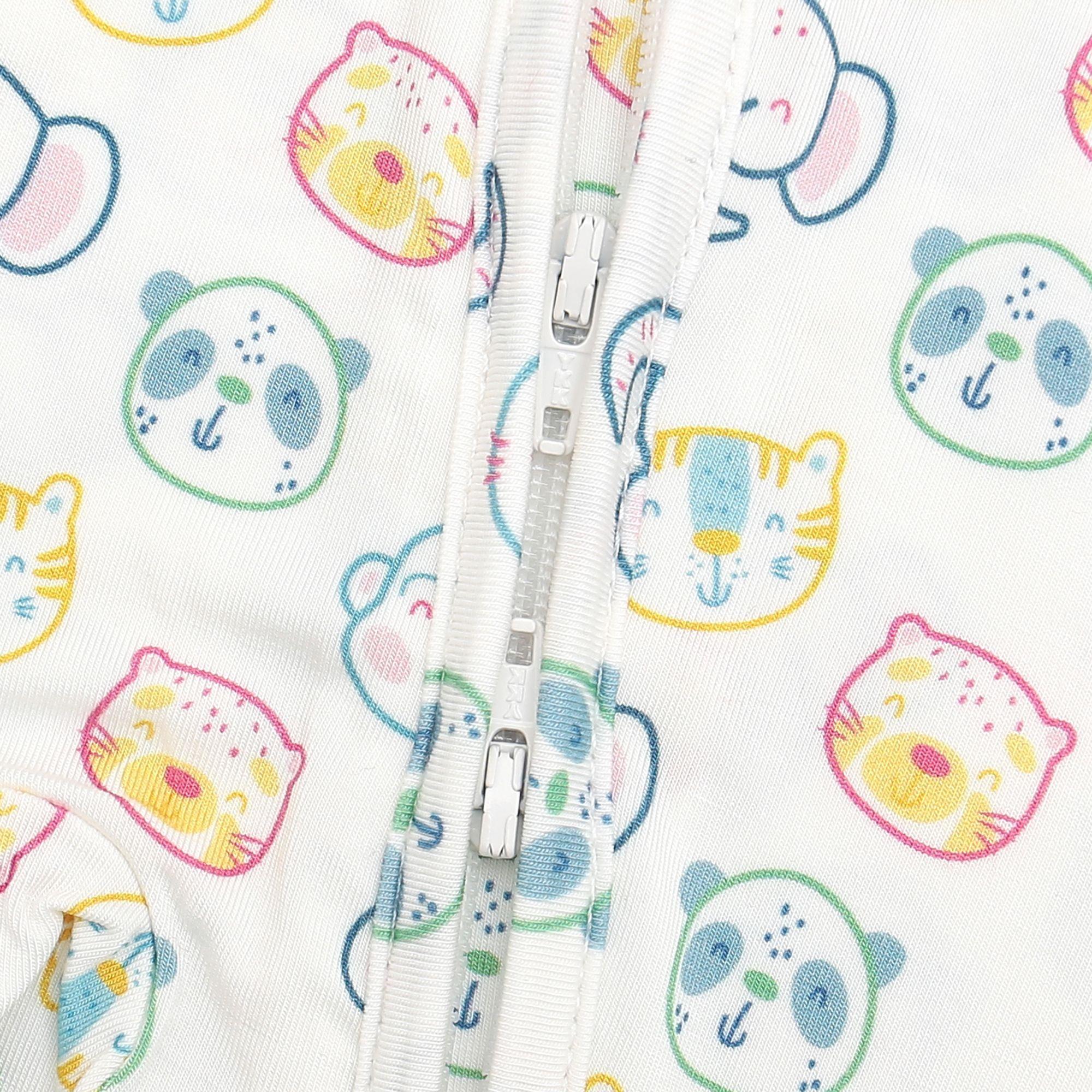 Pijama Estampado Enterito con cierre Bambú Premium diseño Safari-4