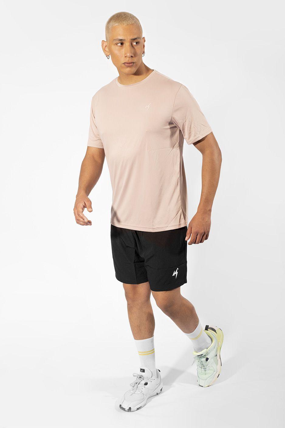 Camiseta Deportiva Korde Active Hombre Rosa Palido-4