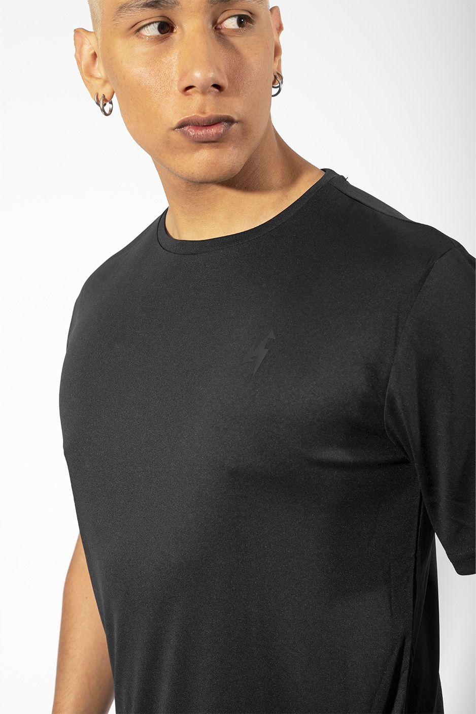 Camiseta Deportiva Active Korde Hombre Negro-3