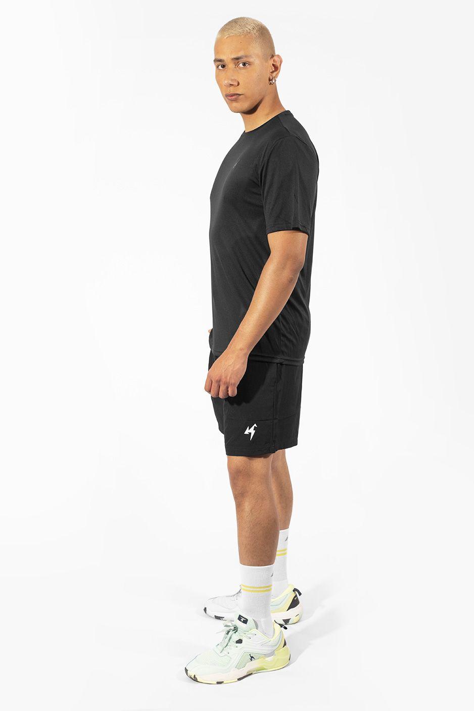 Camiseta Deportiva Active Korde Hombre Negro-4