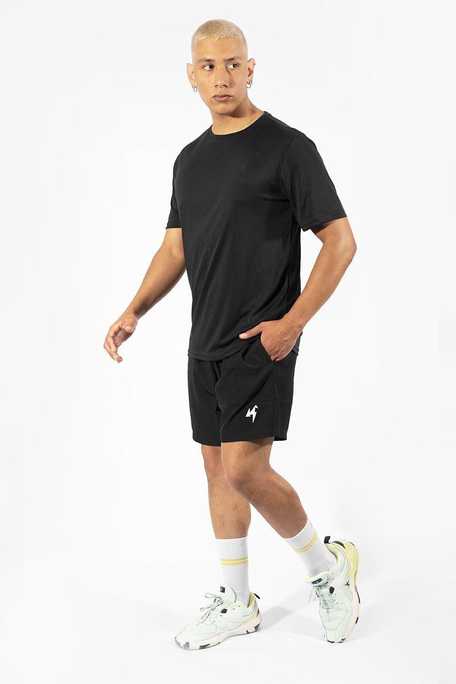 Camiseta Deportiva Active Korde Hombre Negro-5