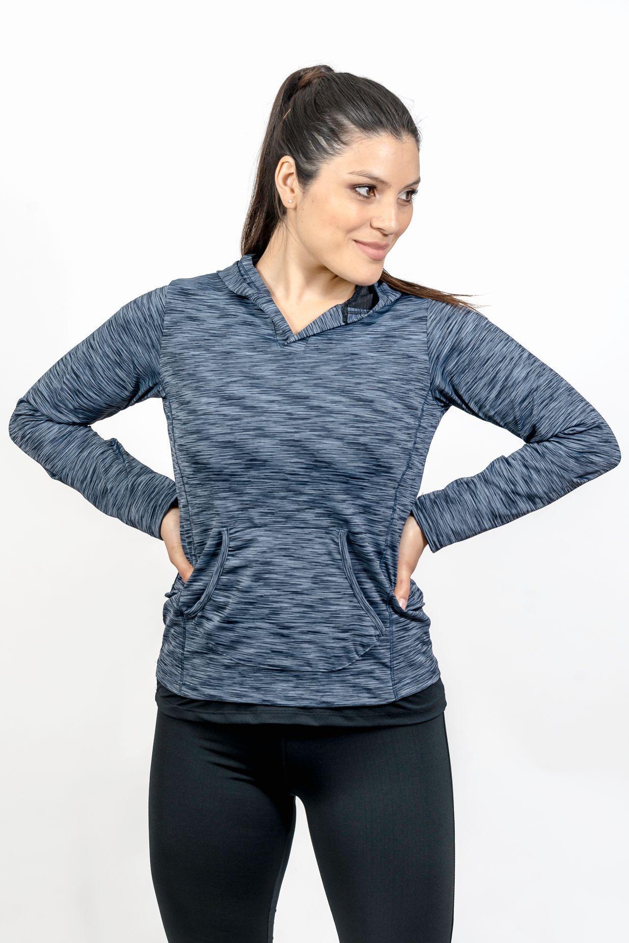 Poleron deportivo gris-1