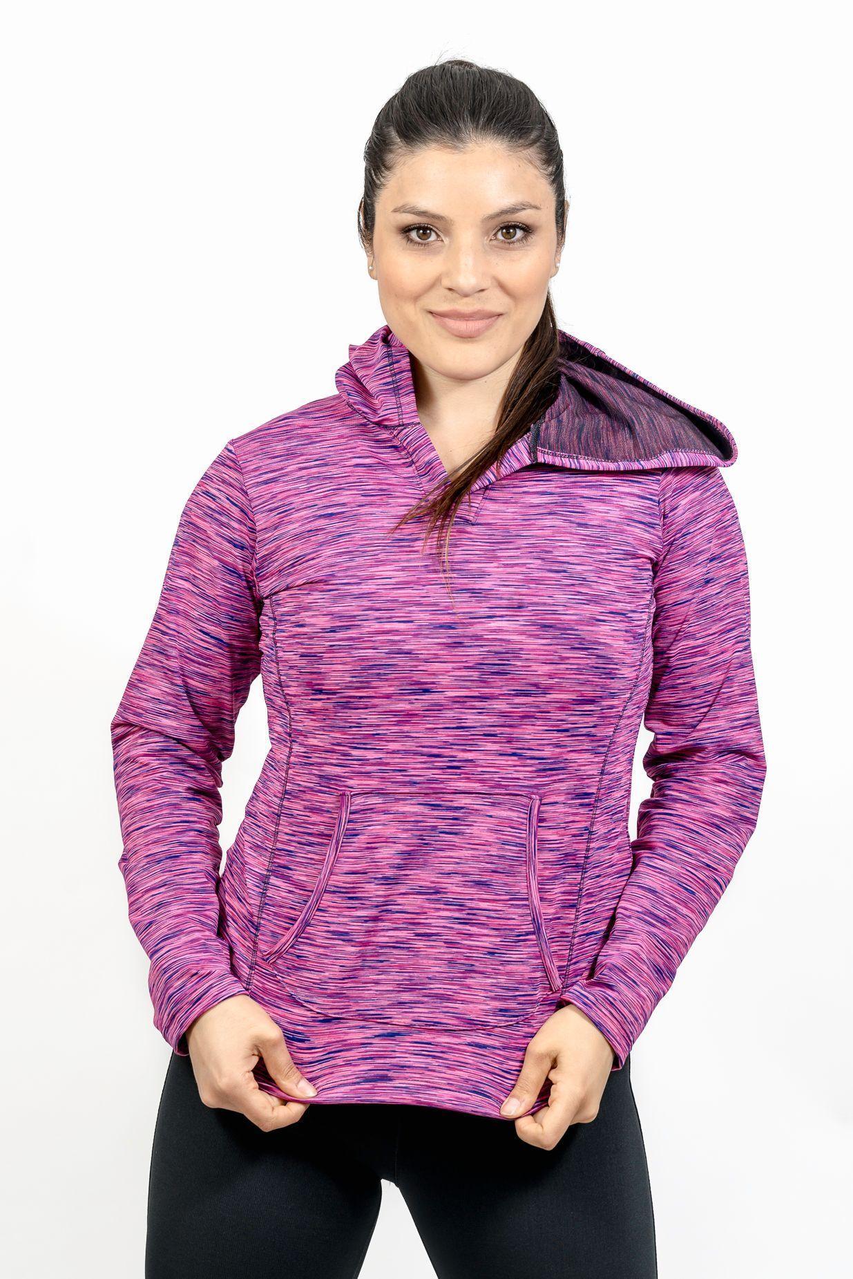 Poleron deportivo fucsia-0