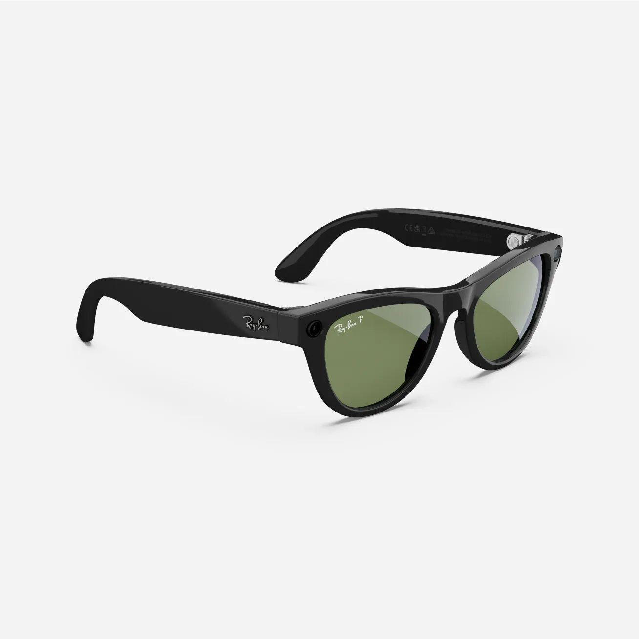 Ray-Ban Meta Skyler (Negro Brillante) Verde-1