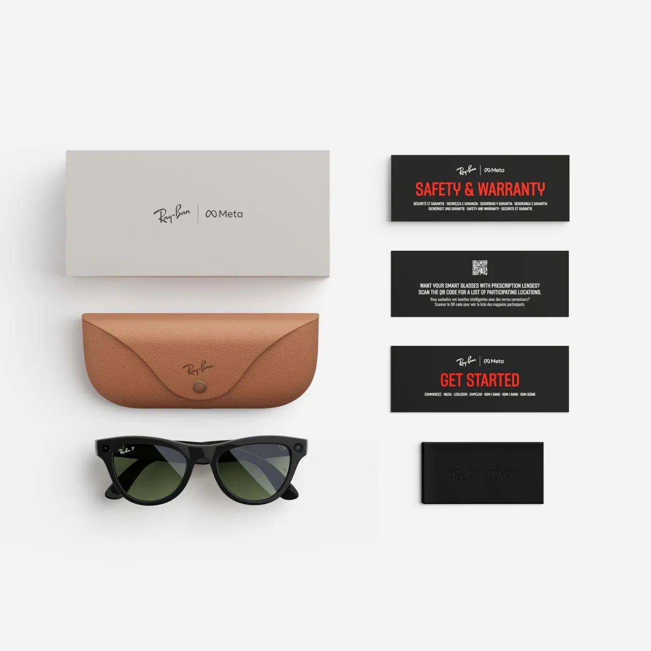 Ray-Ban Meta Skyler (Negro Brillante) Verde-4